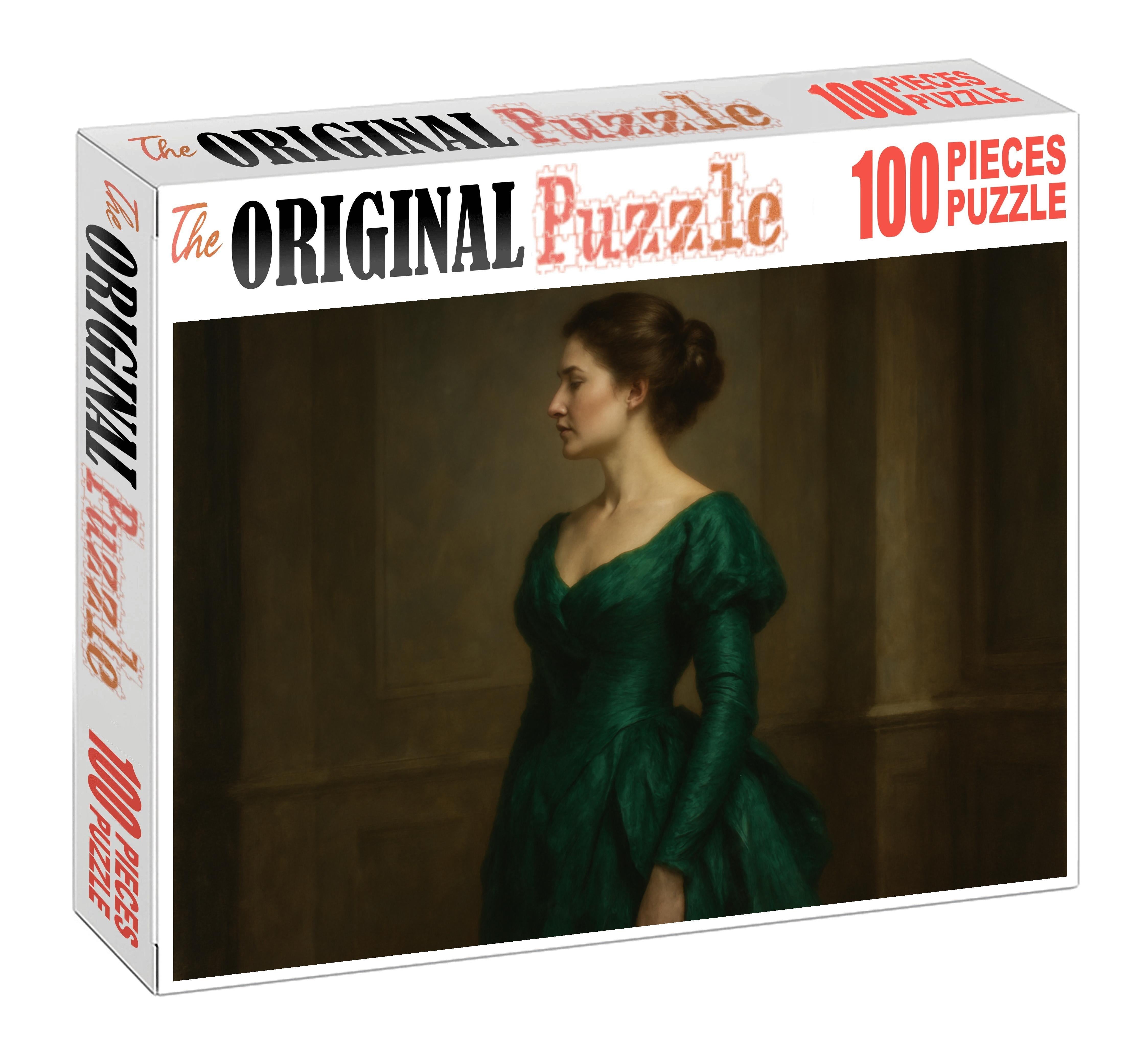 Lady In A Green Dress 200 Piece Puzzle