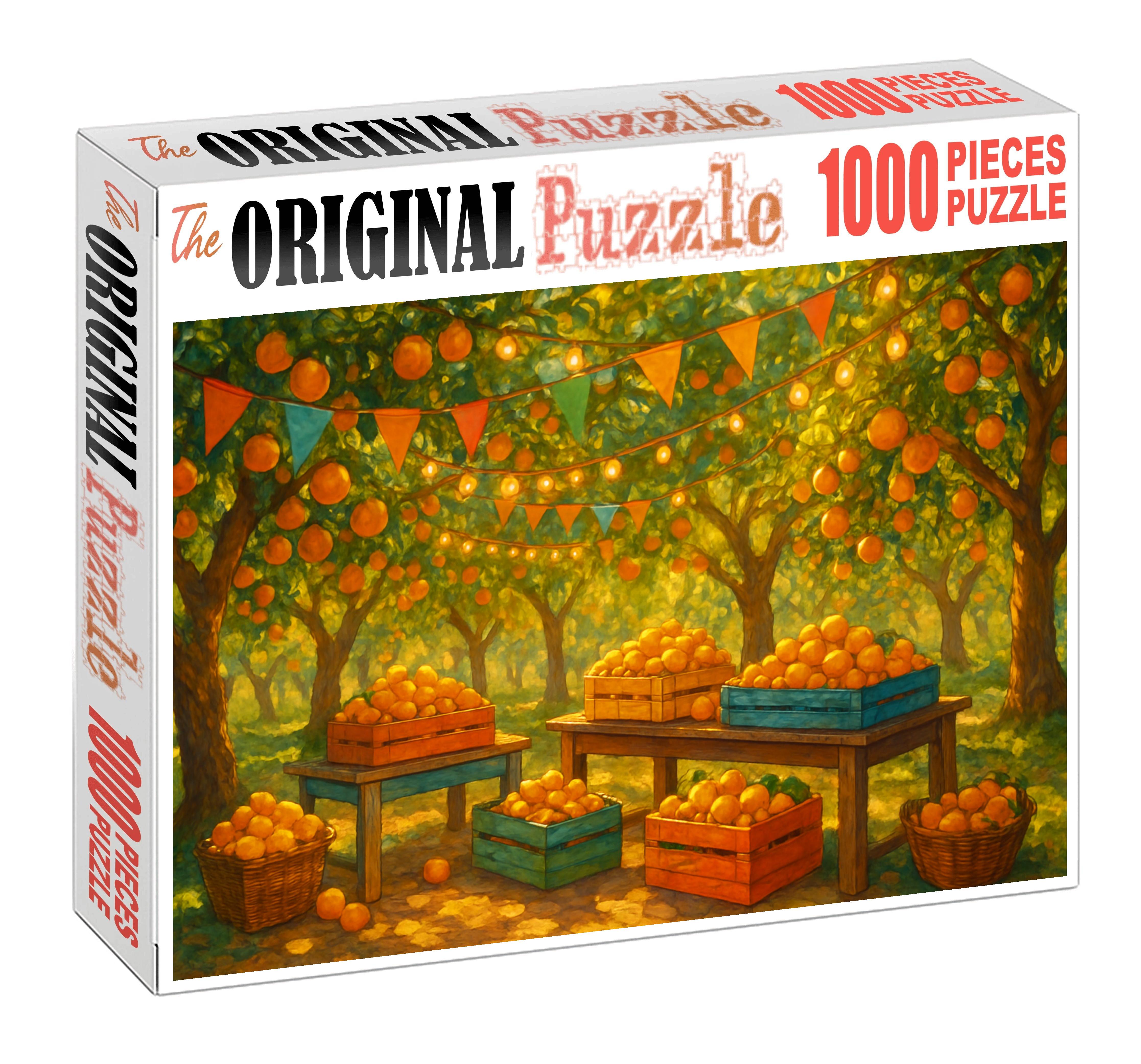 Sun-drenched Citrus Orchard Fest Large Format Puzzle