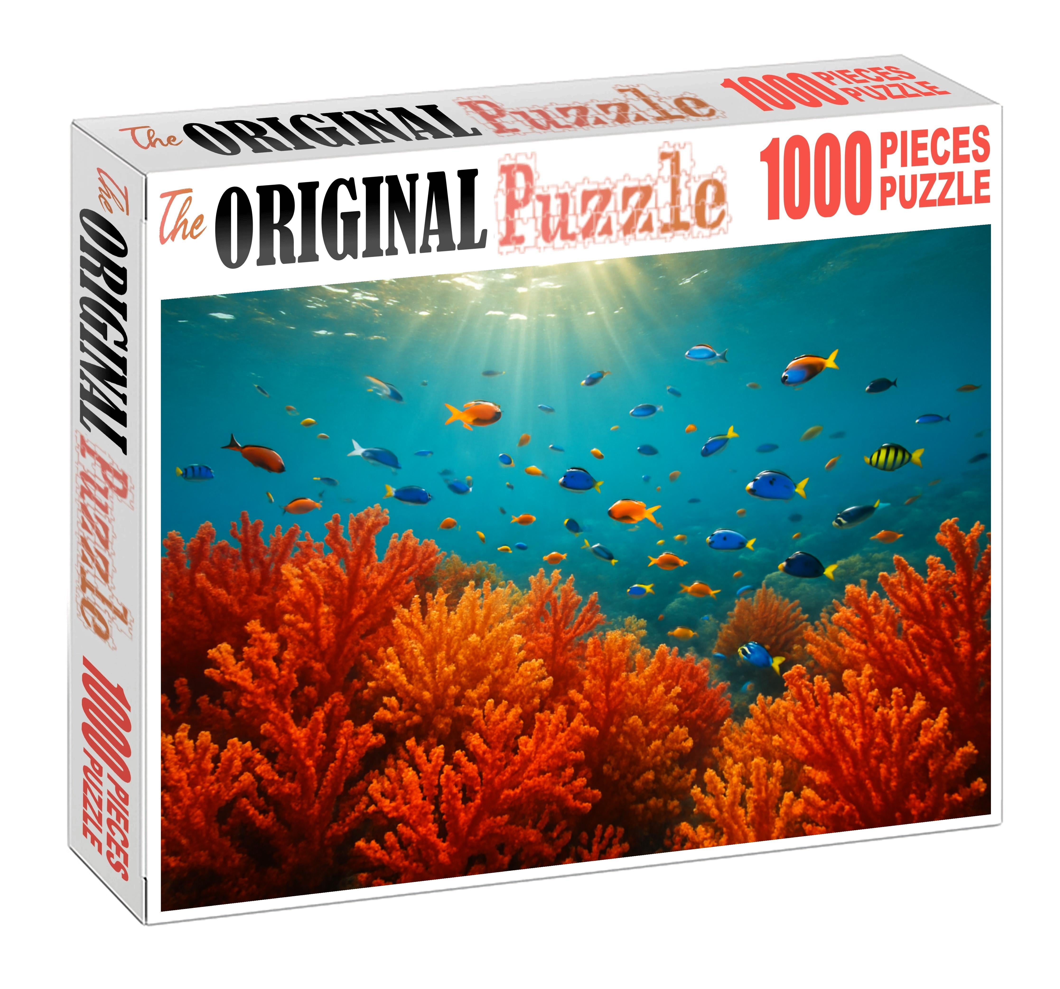Crimson Coral Maze Vibrant Reef Network Teeming With Tropical Life Challenging Puzzles
