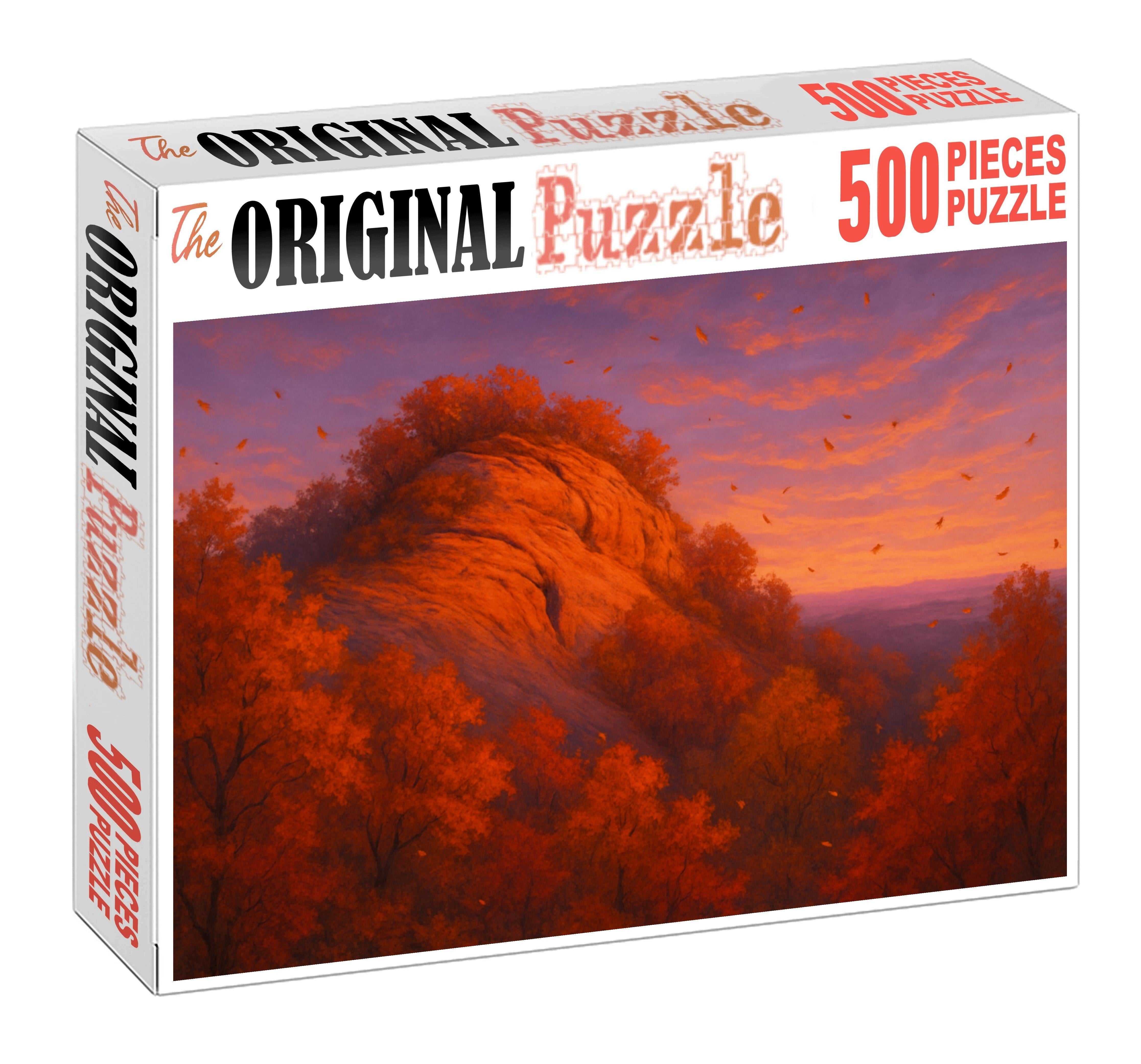 Amber Ridge At Dusk Large Format Puzzle