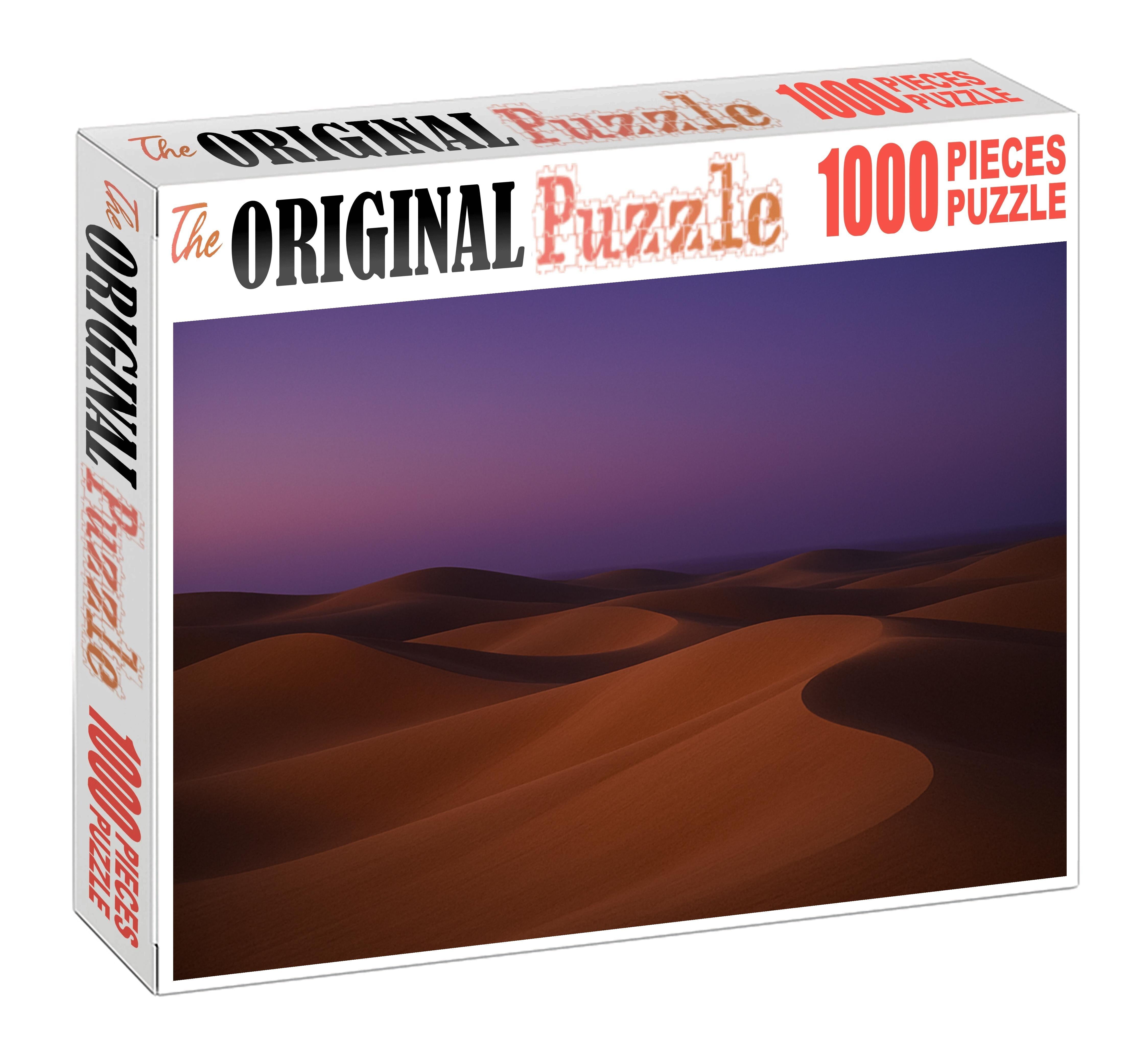Dusky Rolling Dune Waves 1000 Piece Puzzle
