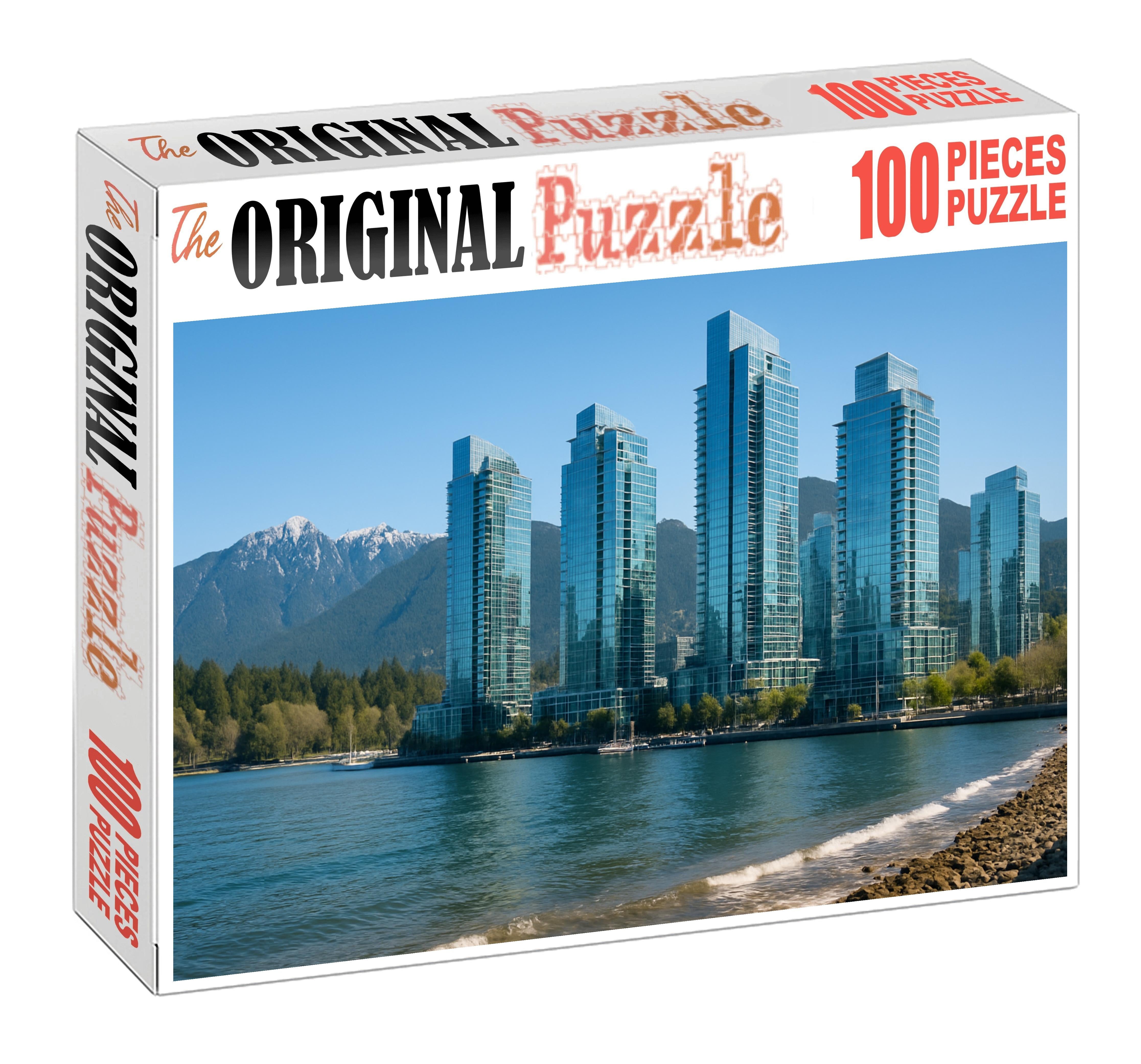 Vancouver Coal Harbour Skyline Pacific Northwest Elegance And Natural Integration 300 Piece Puzzle