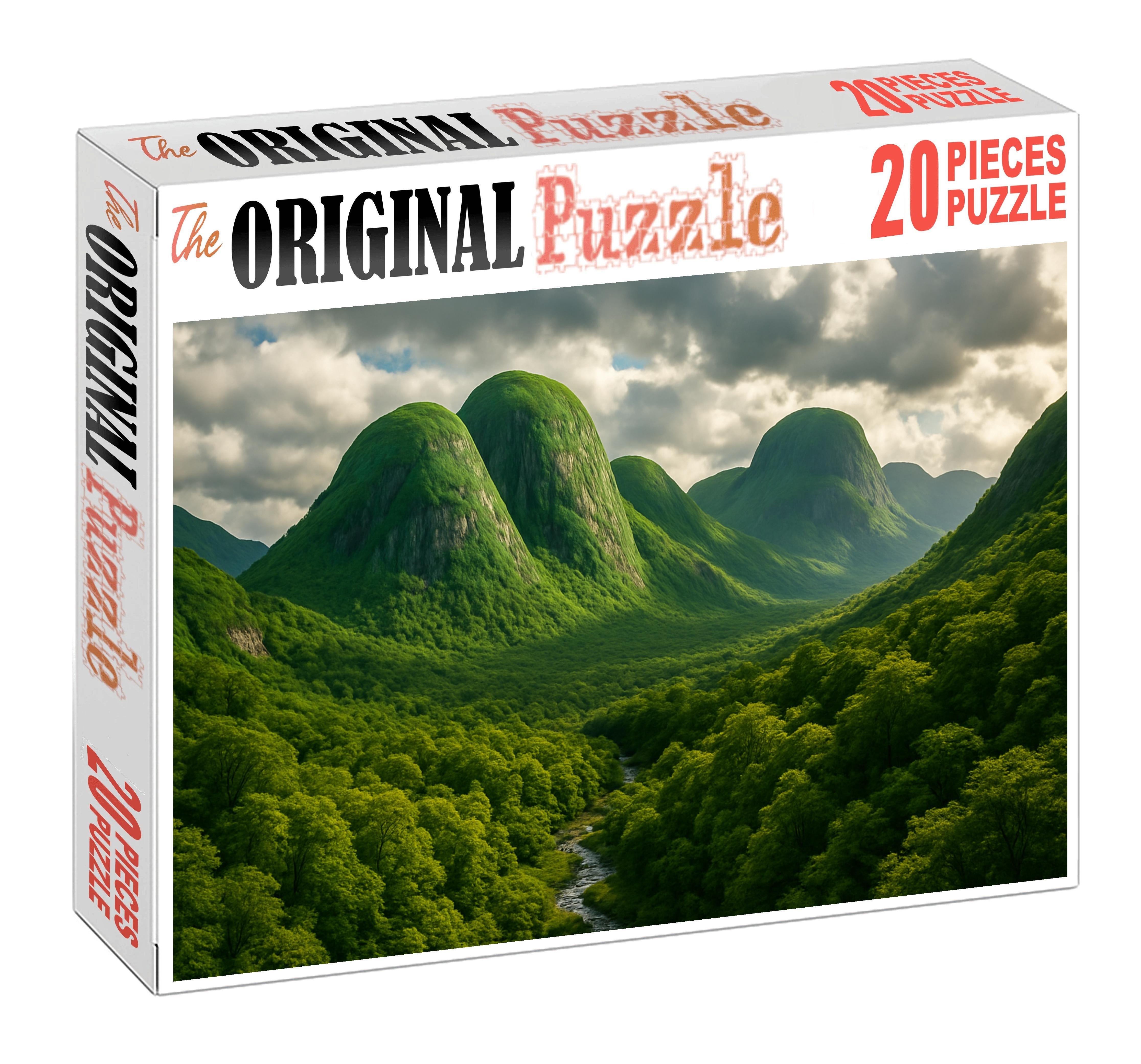 Verdant Hollow Peaks 200 Piece Puzzle