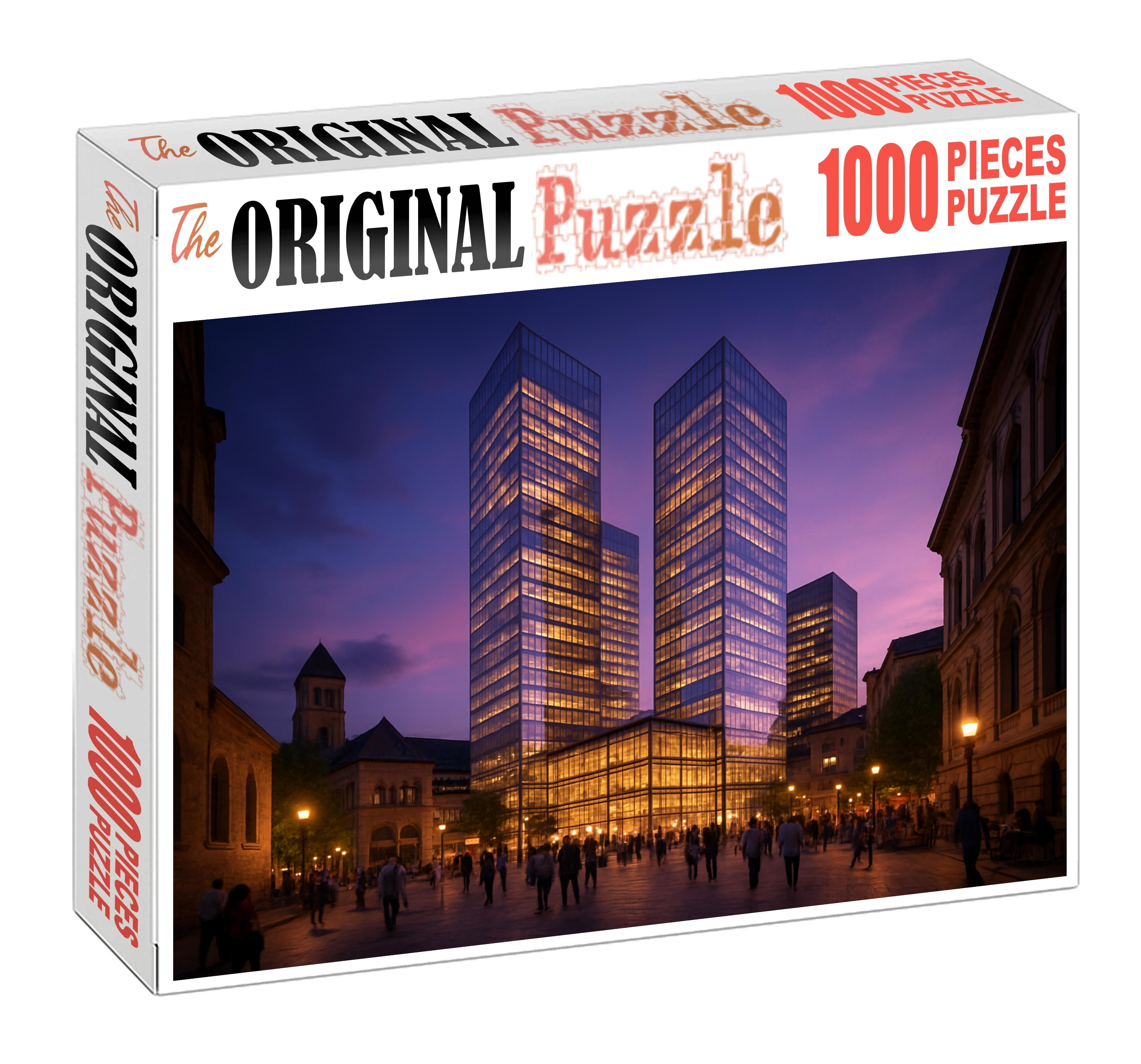 Berlin Potsdamer Platz Skyline A Post-reunification Urban Center With Innovative Glass Towers And Historic Sites Nearby Unique Puzzle Design