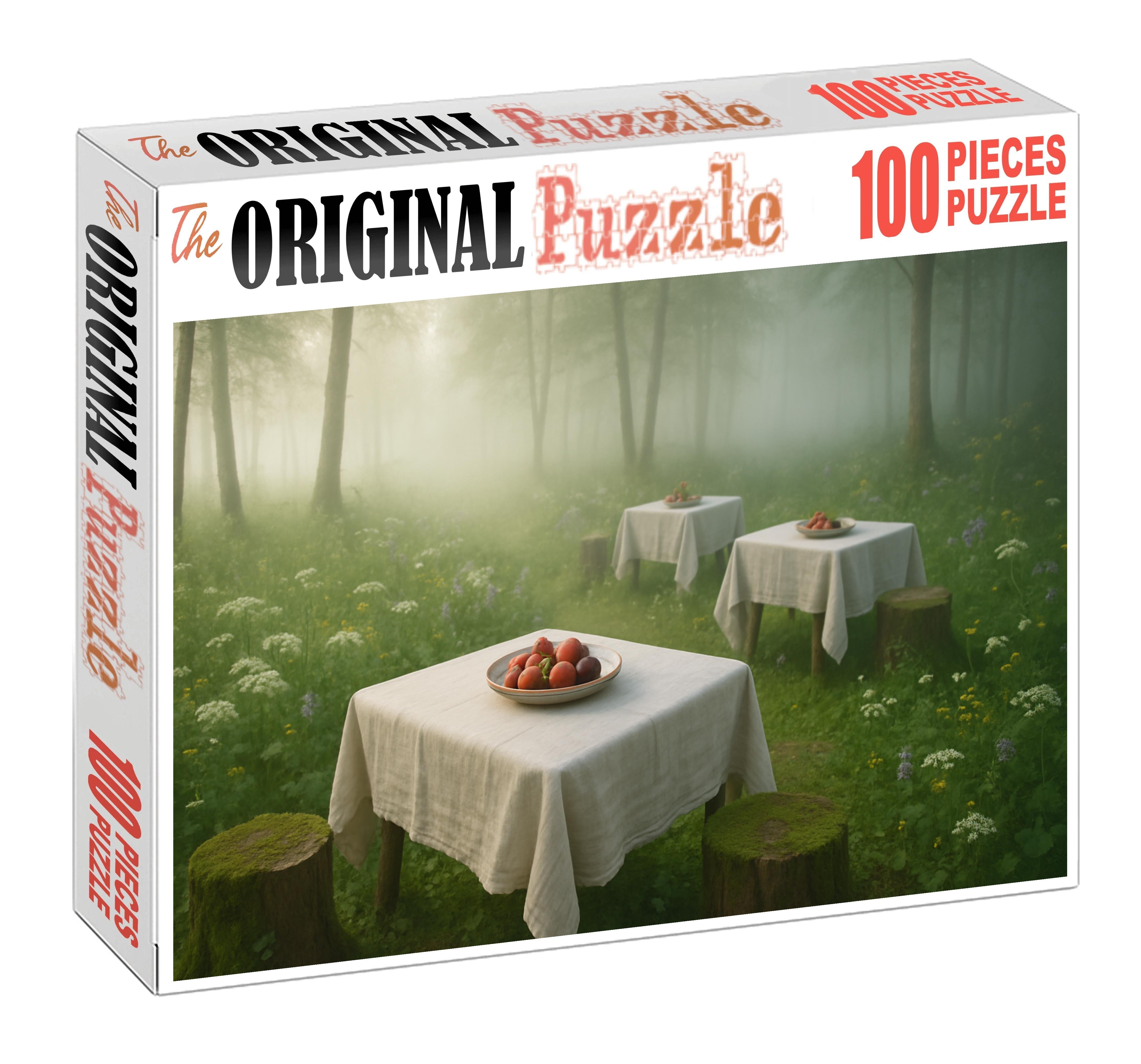 Morning Mist Woodland Brunch Dewy Greens And Rustic Porcelain Puzzle Fun