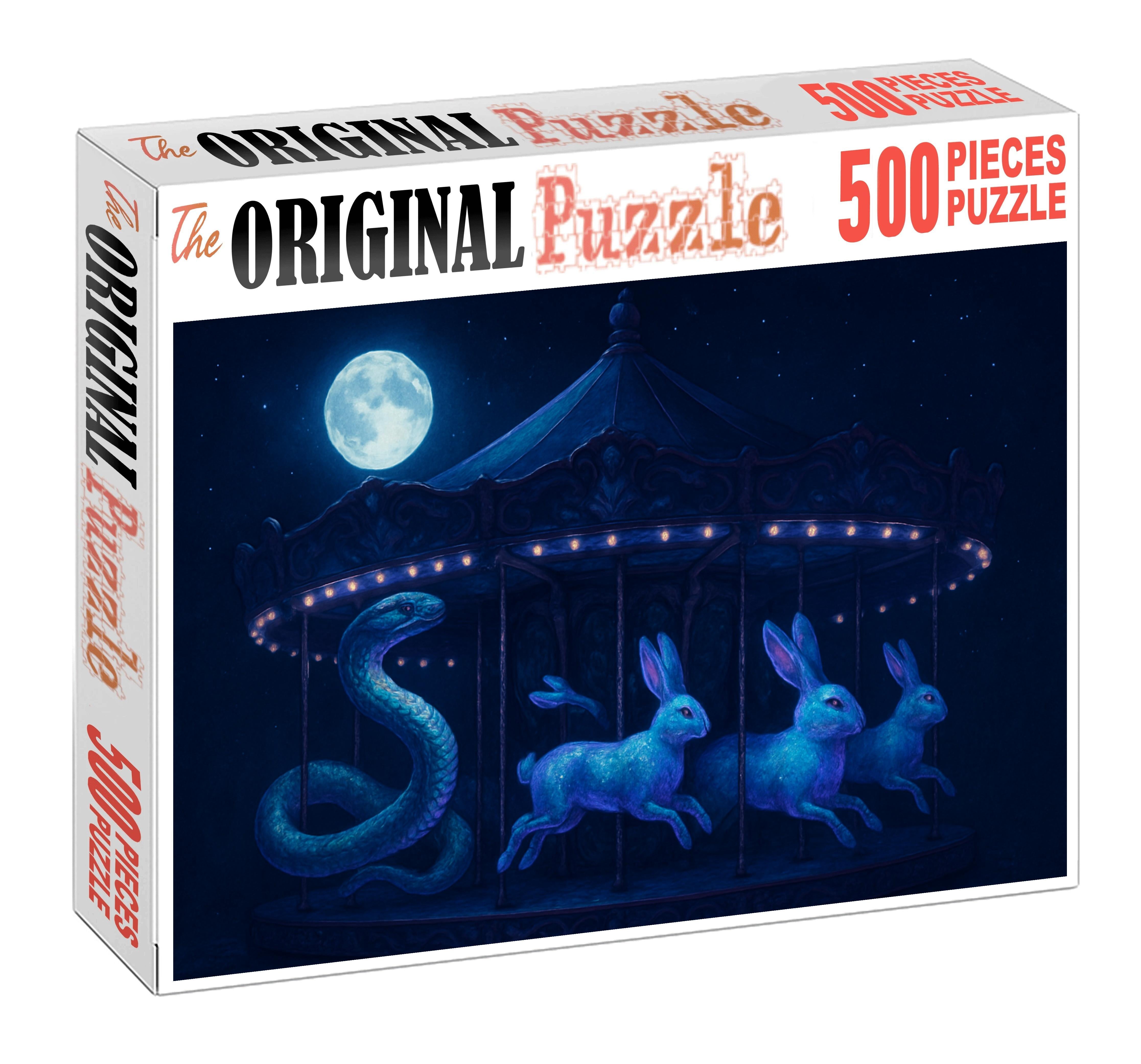 Midnight Carousel Menagerie Large Format Puzzle