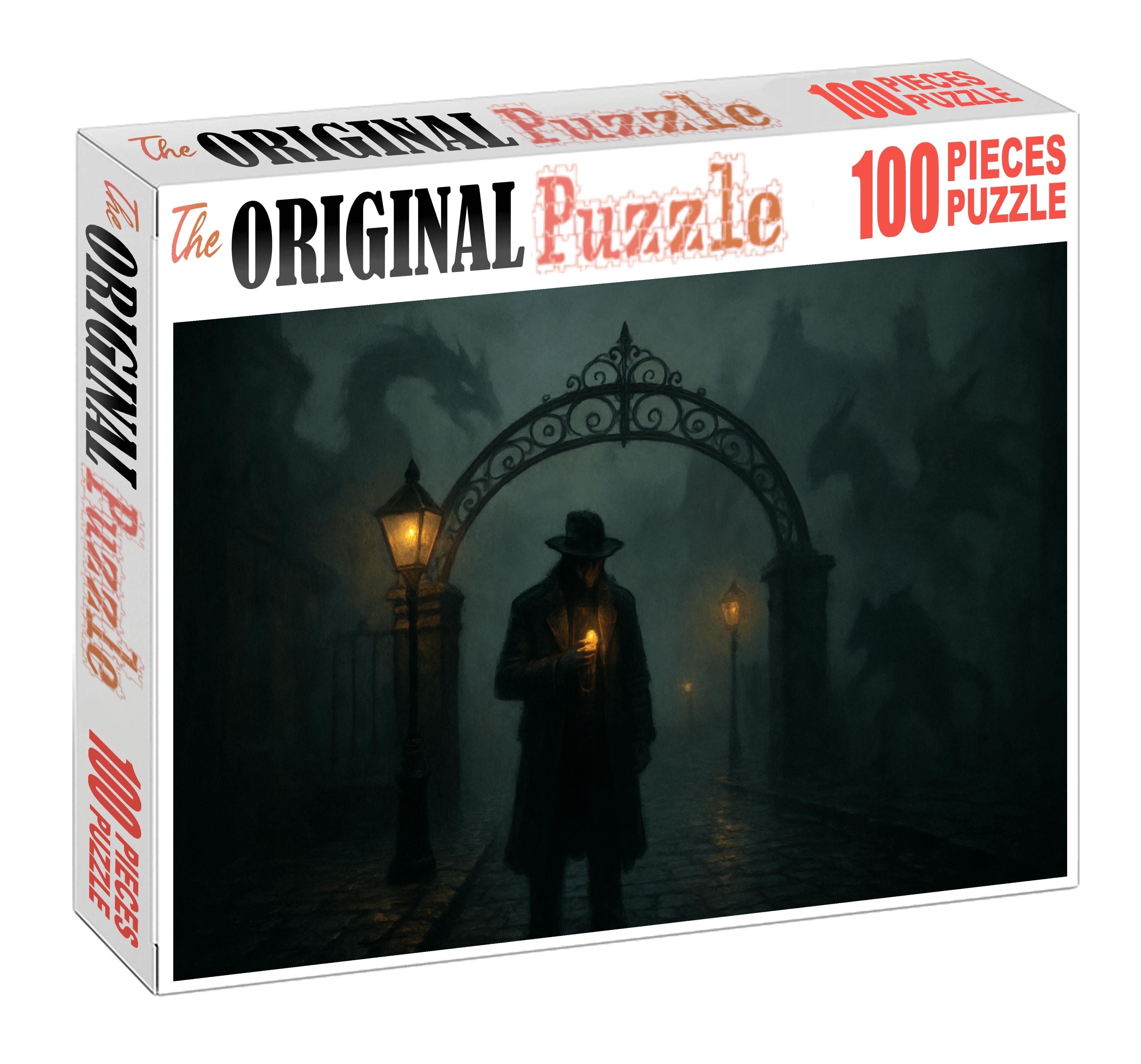 Fantasy Noir Underworld Mystical Crime And Shadowy Deals Custom Jigsaw Puzzle