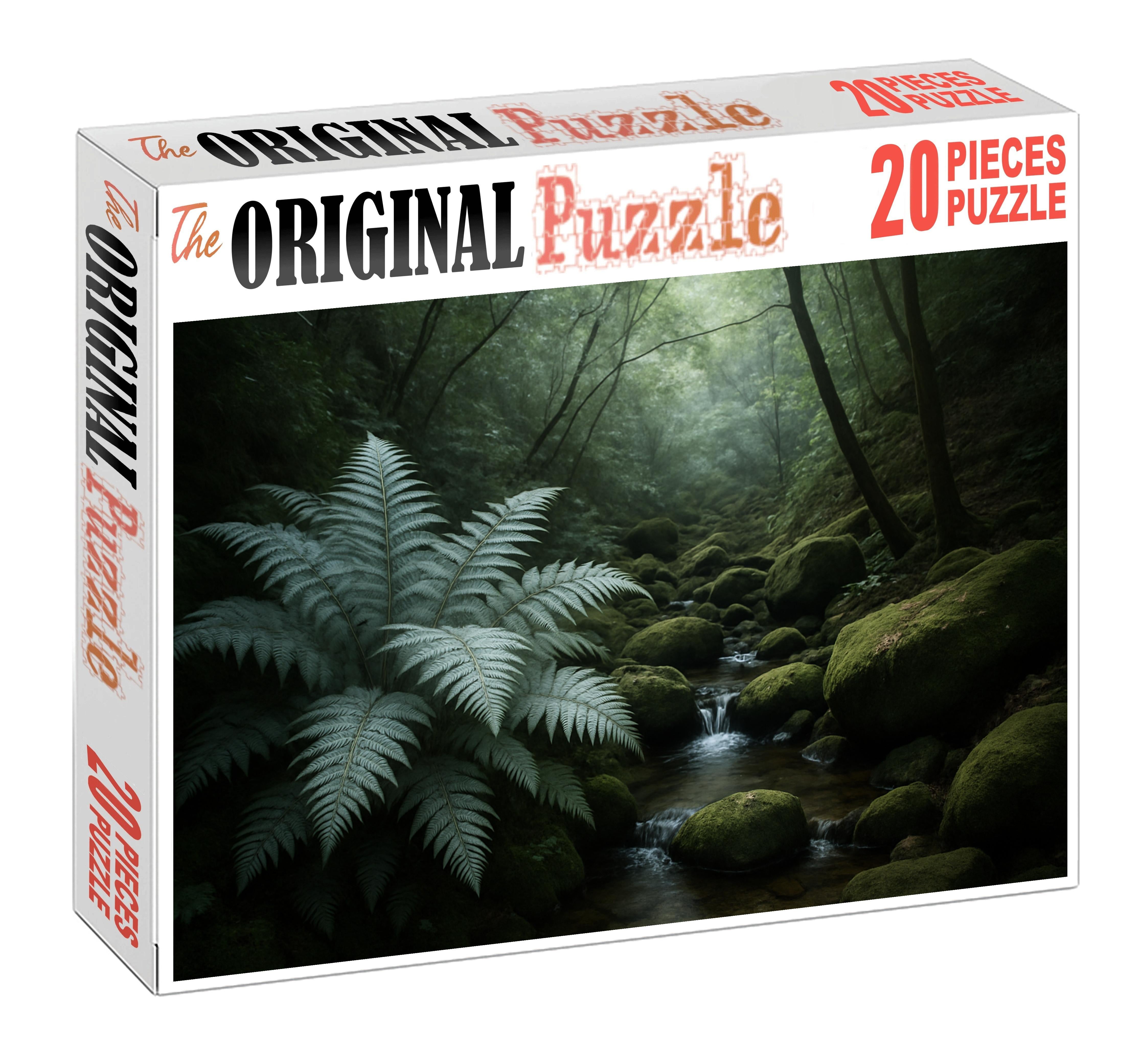 Veiled Hollow Of Silver Ferns Custom Jigsaw Puzzle