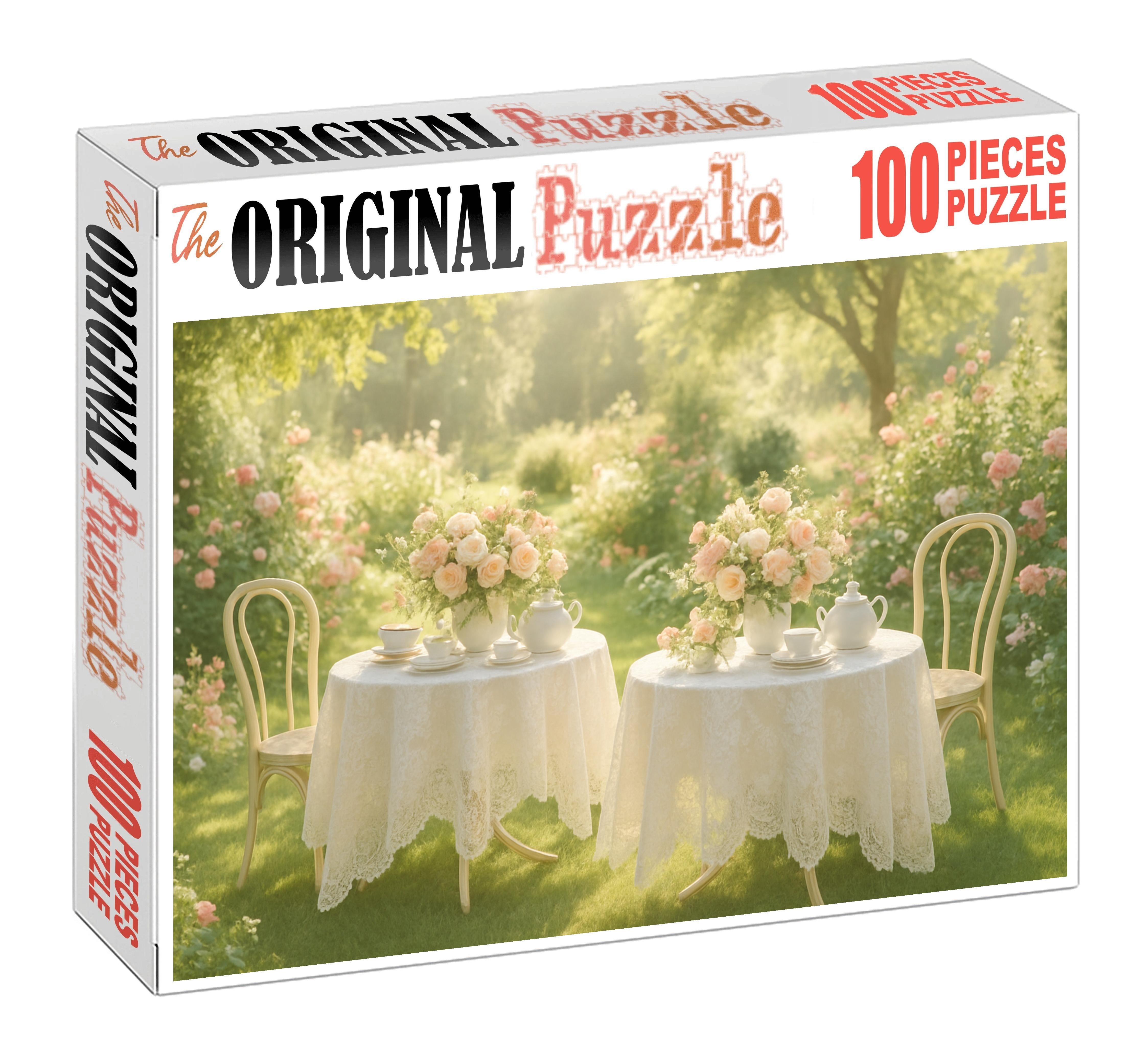 Springtime Garden Tea Soiree Puzzle For Adults