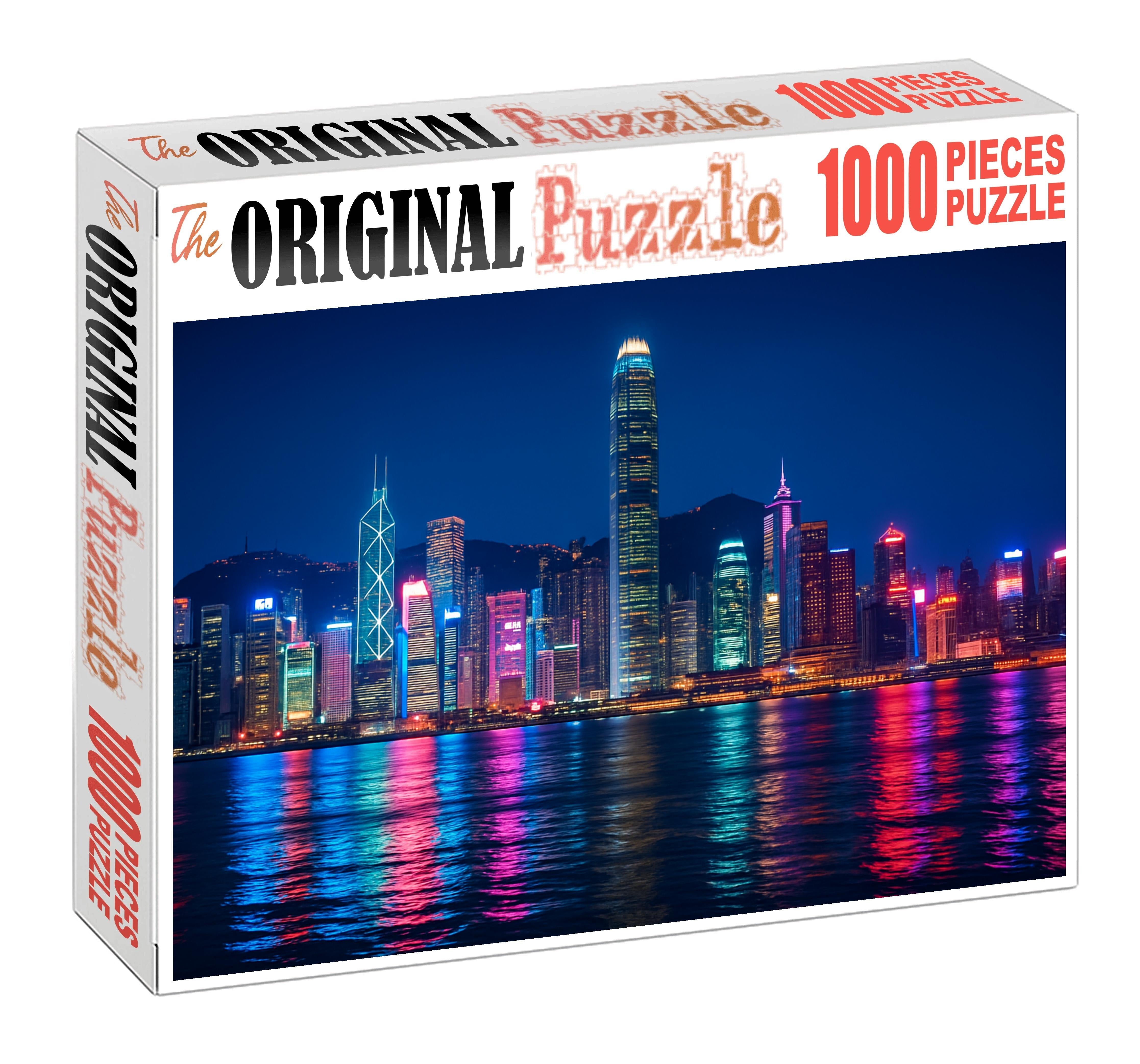 Hong Kong Victoria Harbour Skyline Ranked The Worlds 7th Most Iconic Skyline Featuring Towering Skyscrapers Clustered Along The Harbor Unique Puzzle Design