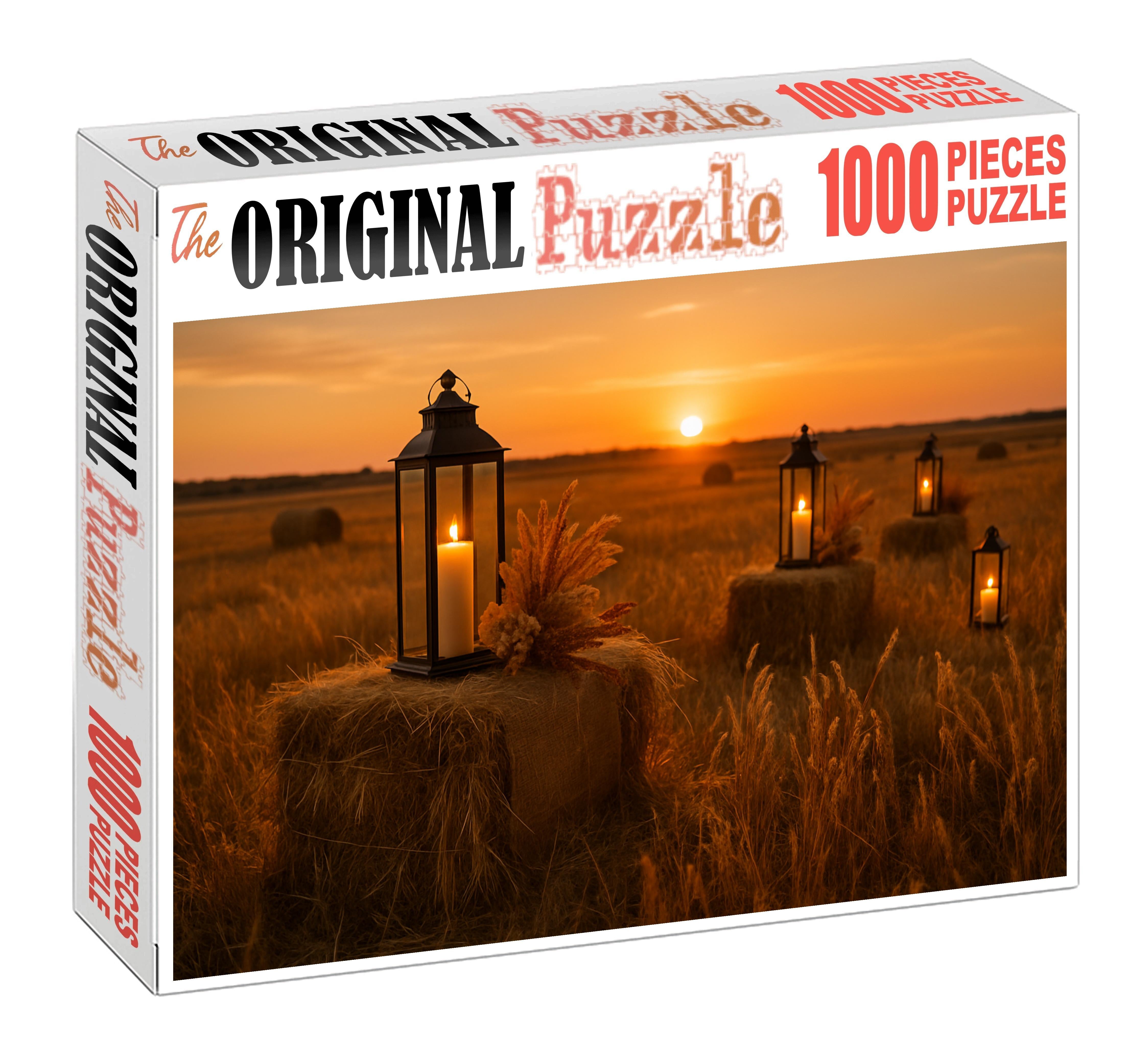 Golden Field Twilight Premium Puzzle Pieces