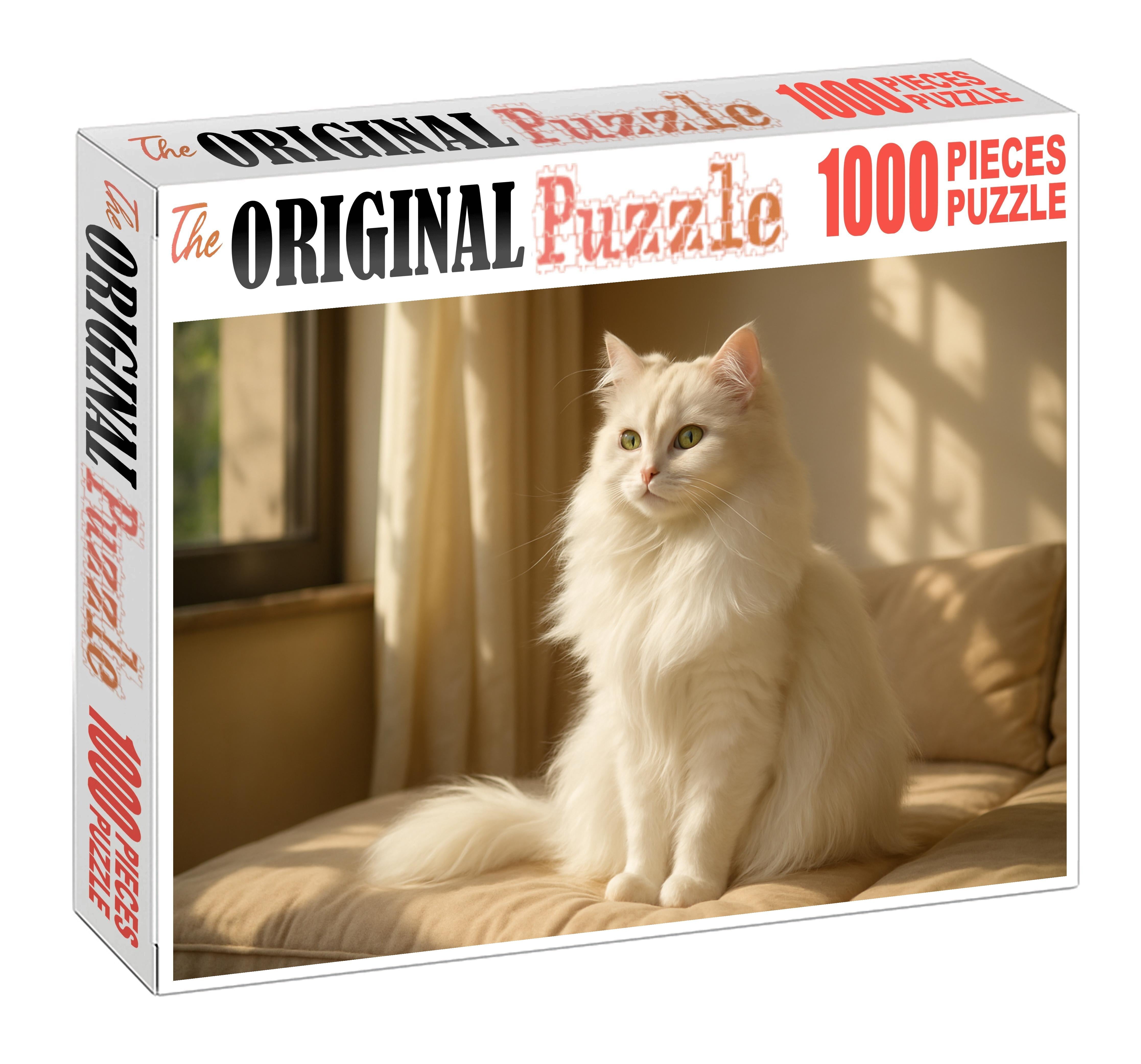 Pearl Whisper Silky White Longhair With Gentle Grace Challenging Puzzles