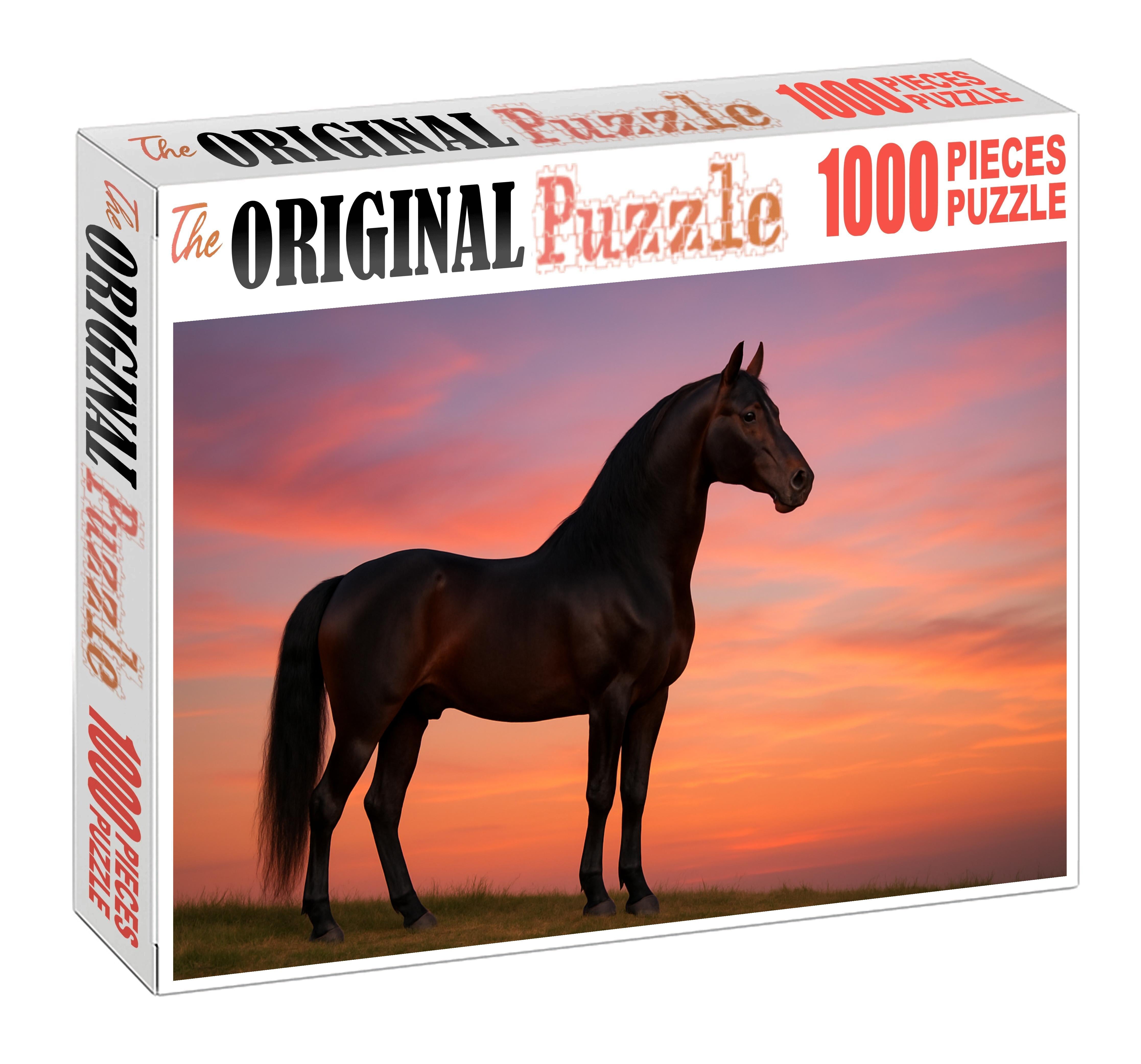 Dusky Twilight Walker Quiet Bay Morgan With Smooth Gait 200 Piece Puzzle