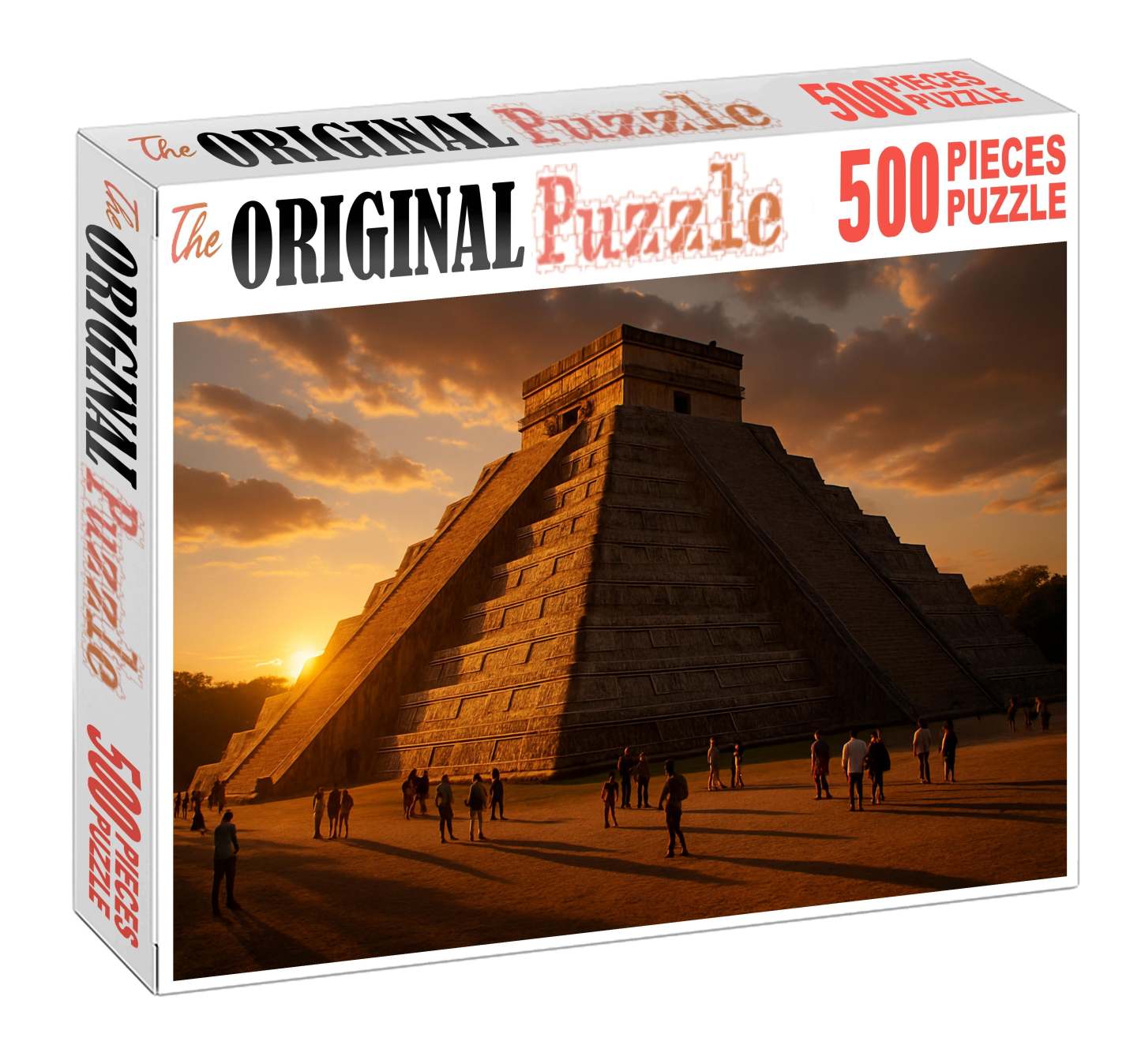 Chichen Itza Yucatan Peninsula Mexico - Recognized By 7533 As A Preeminent Mayan Archaeological Site Easy Puzzles