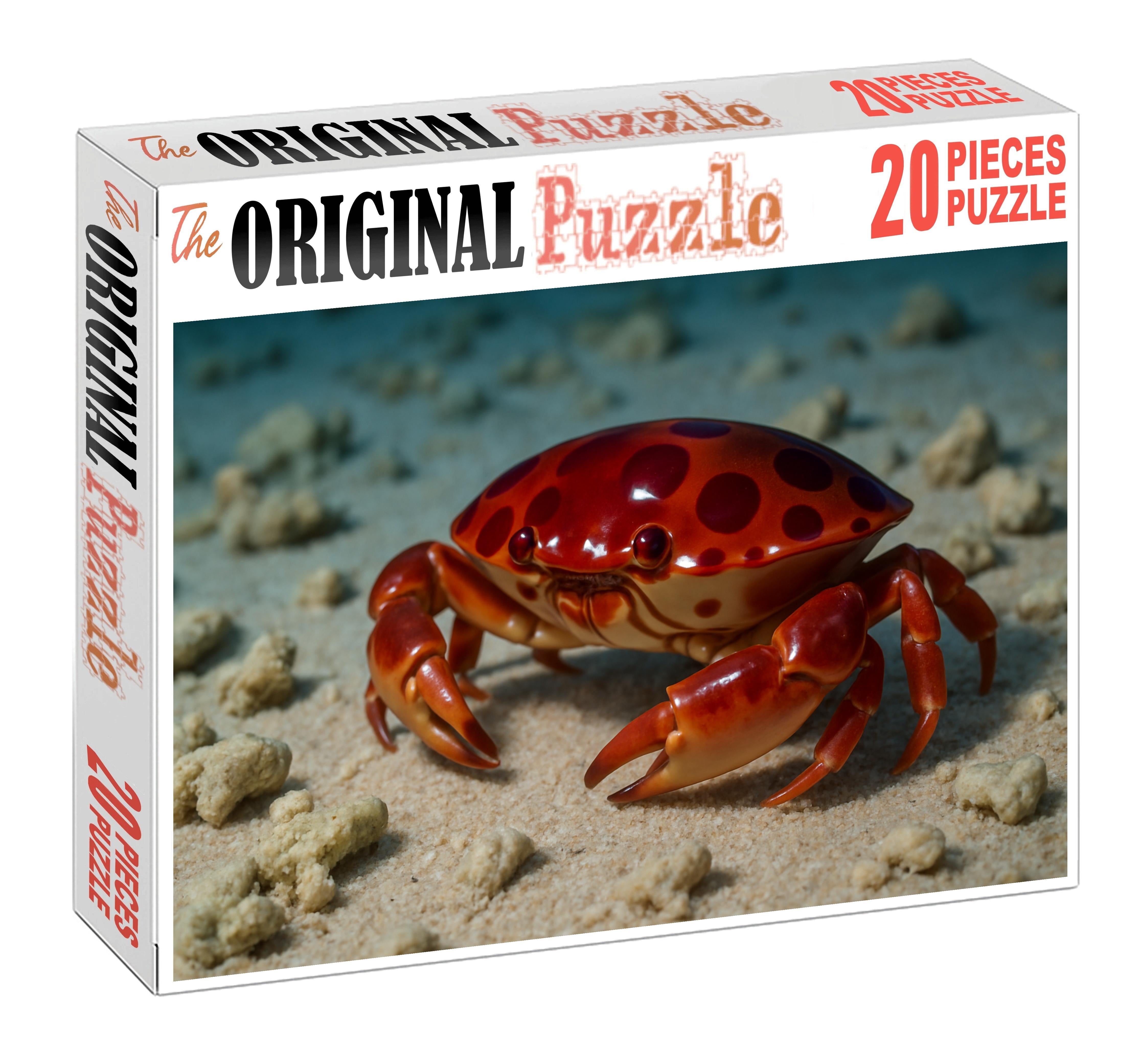 Ruby-spotted Coral Crab Small Armored Scavenger With Bright Markings Easy Puzzles