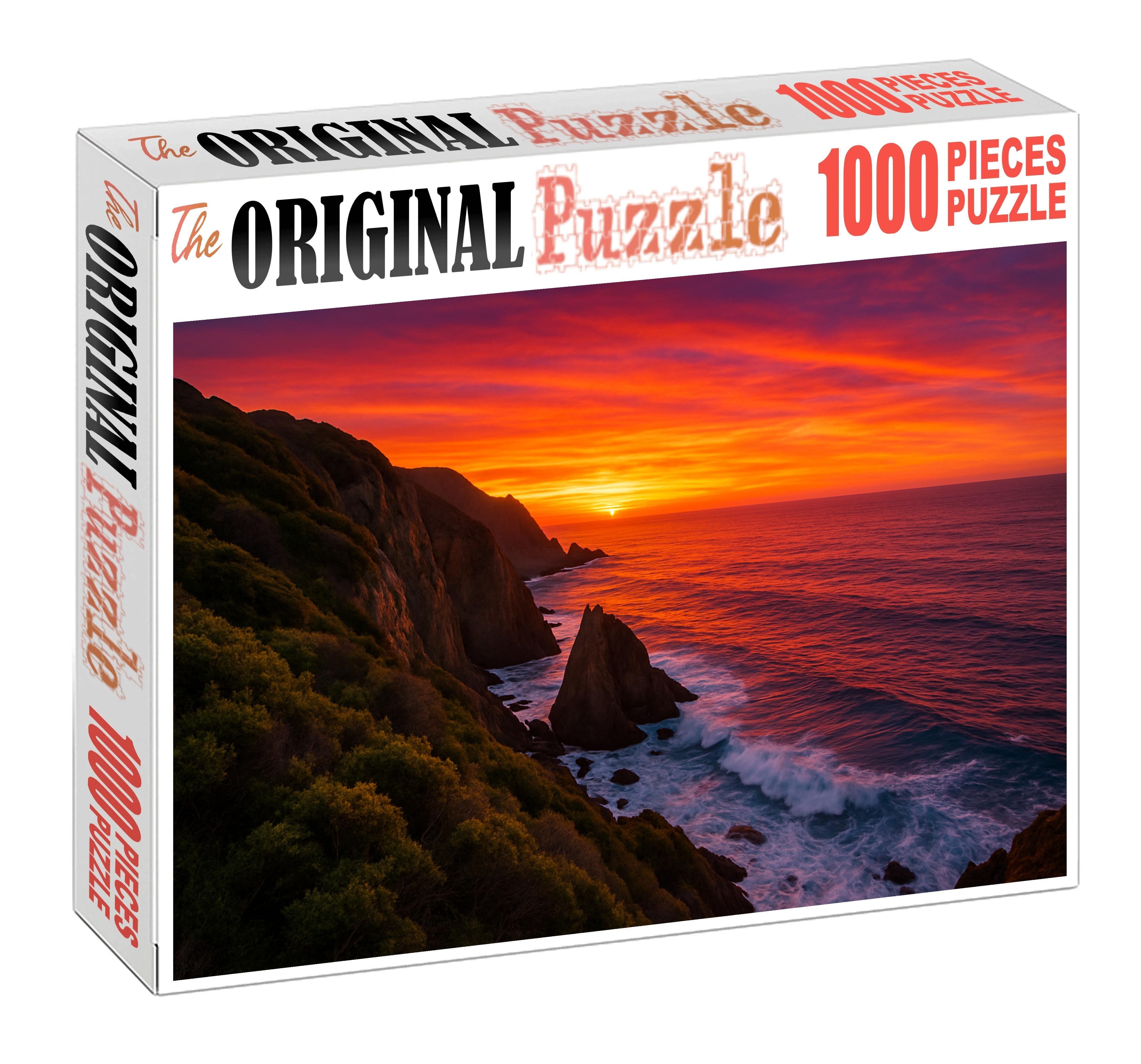 Twilight Coastal Bluff Custom Jigsaw Puzzle