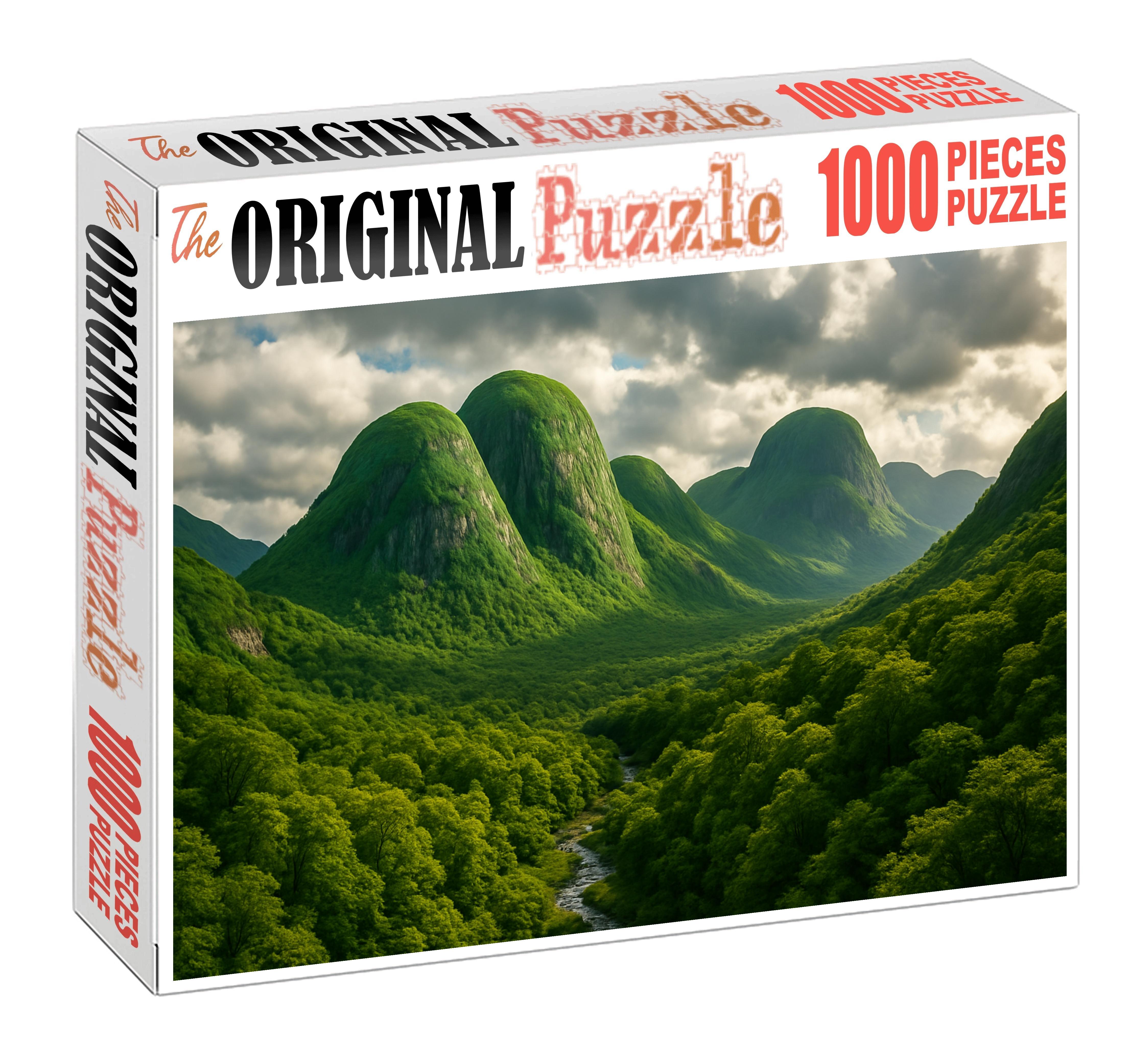 Verdant Hollow Peaks 200 Piece Puzzle