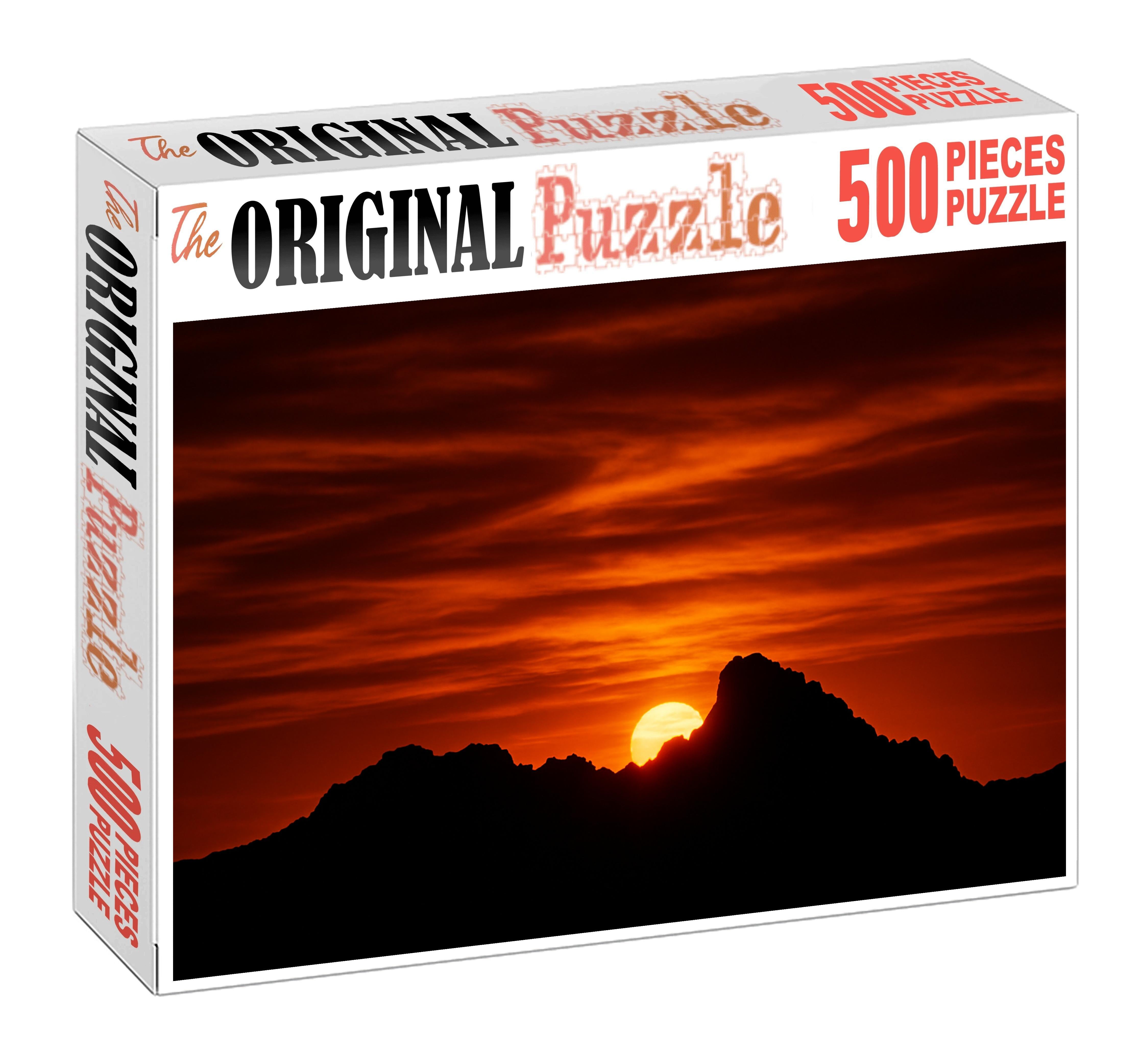 Amber Silhouette Ridge 200 Piece Puzzle