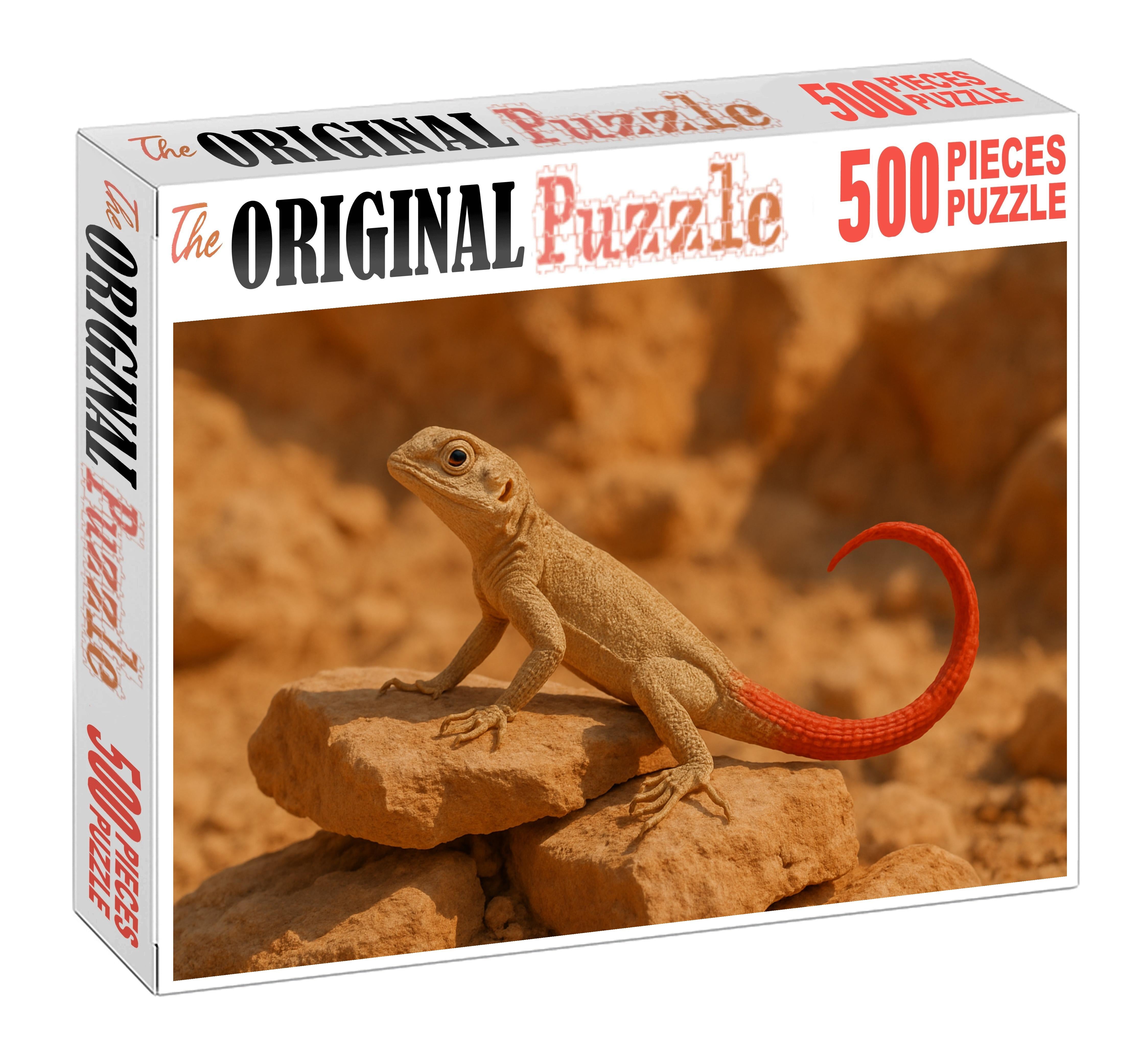 Crimson Tail Flicker Agile Desert Sprite 50 Piece Puzzle