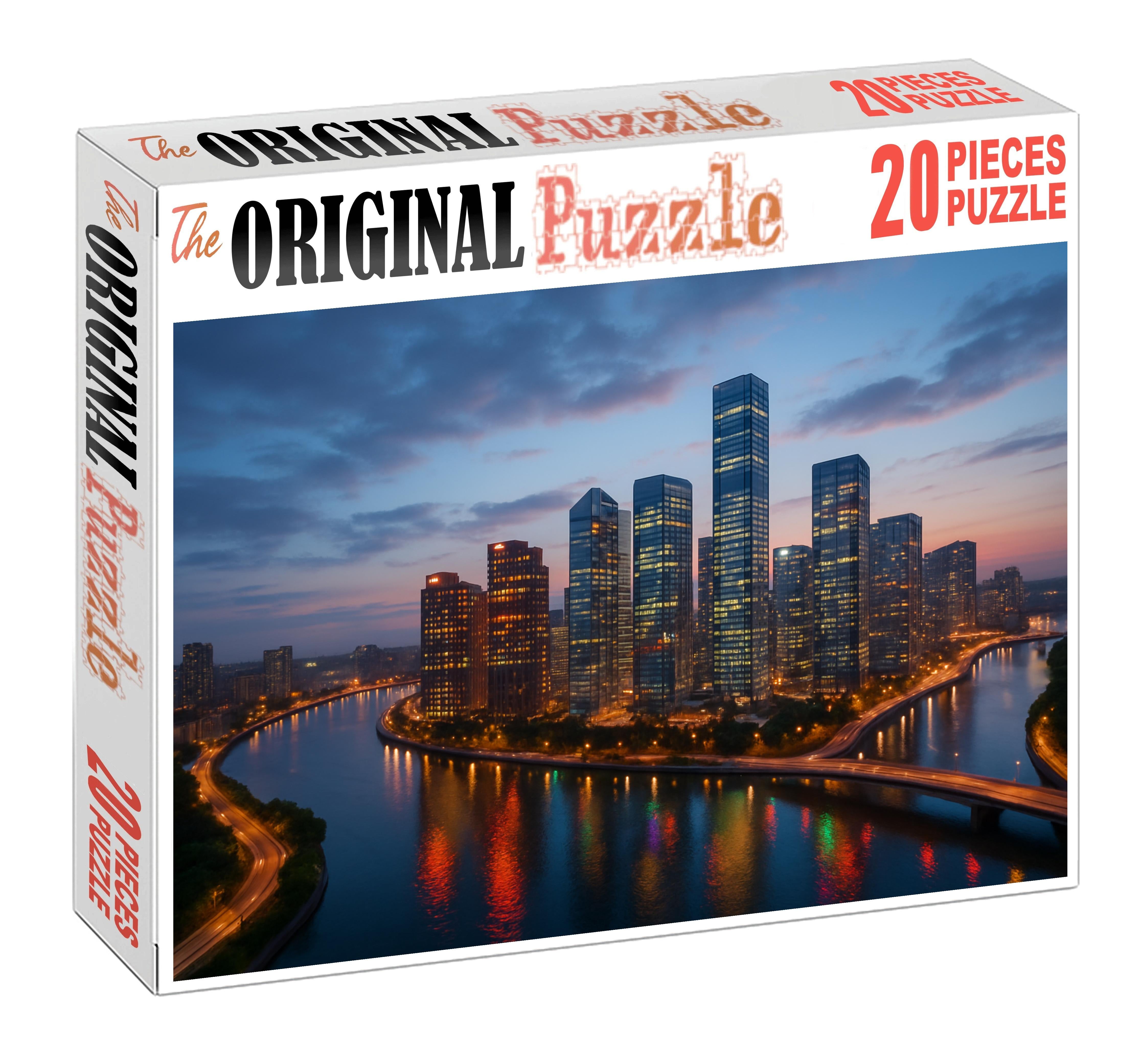 Melbourne Docklands Skyline Contemporary Waterfront Urbanism 100 Piece Puzzle