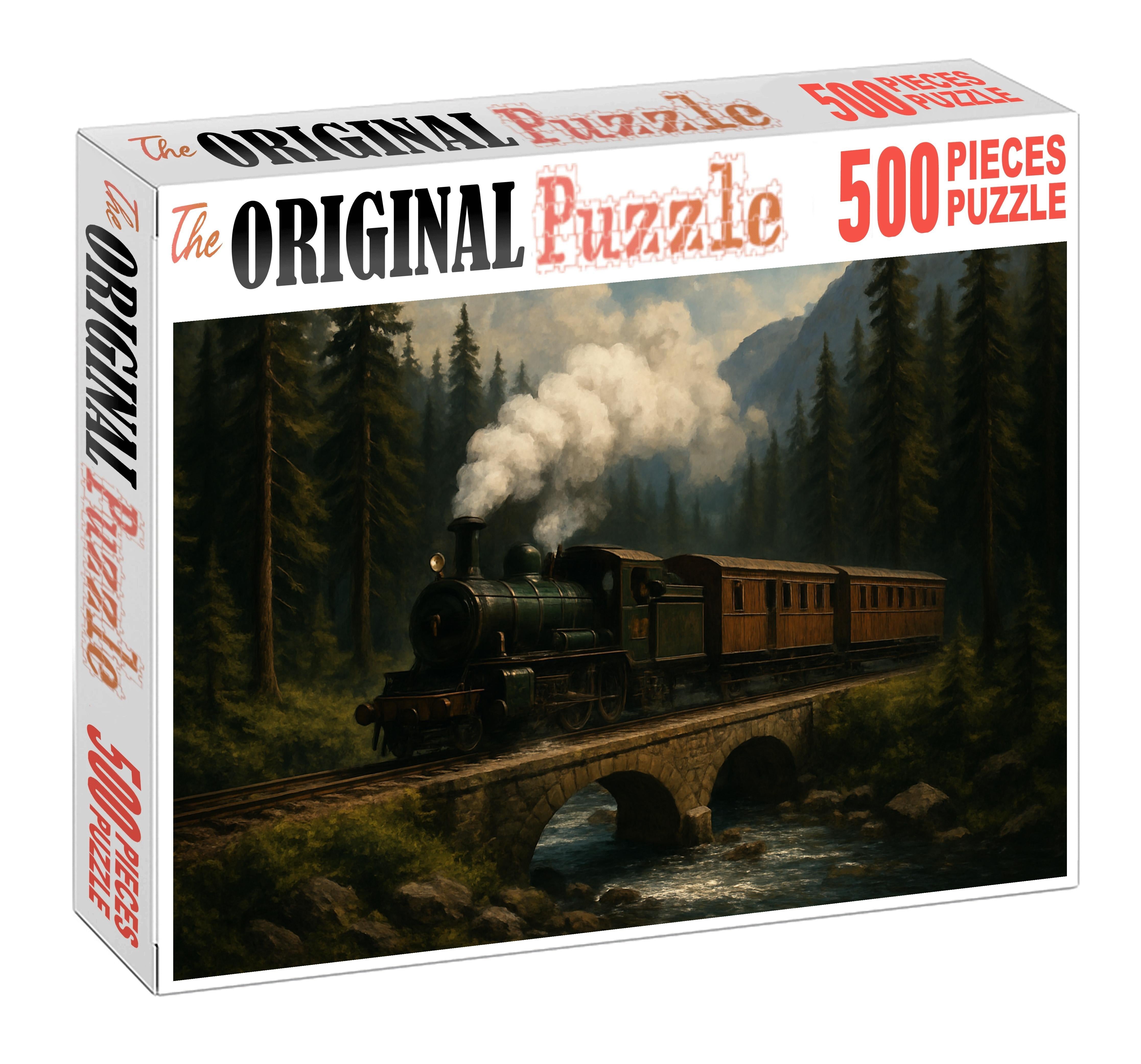 Rustic Valley Steam Rider 20 Piece Puzzle