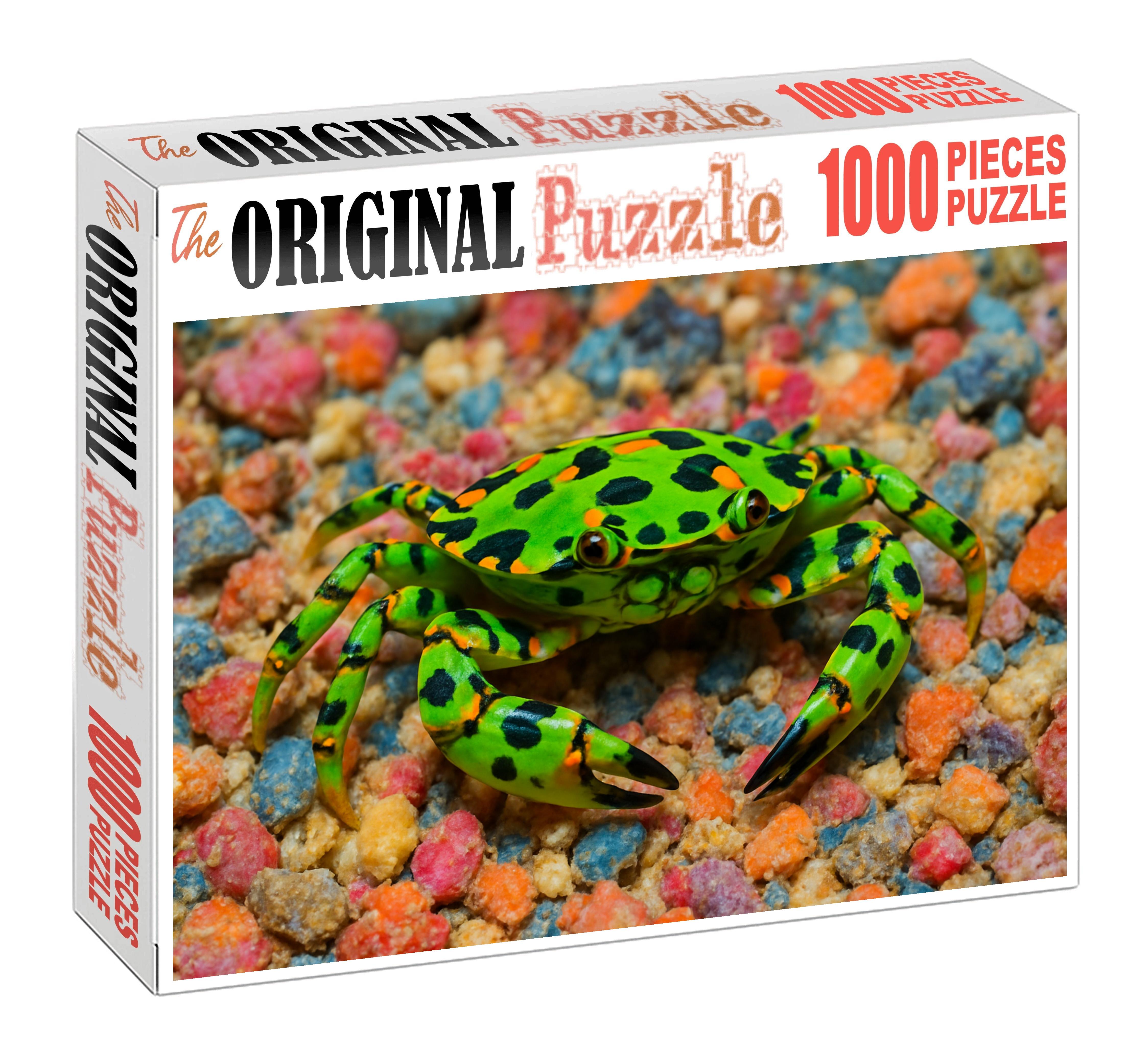 Emerald Harlequin Crab Camouflaged Reef Dweller Challenging Puzzles