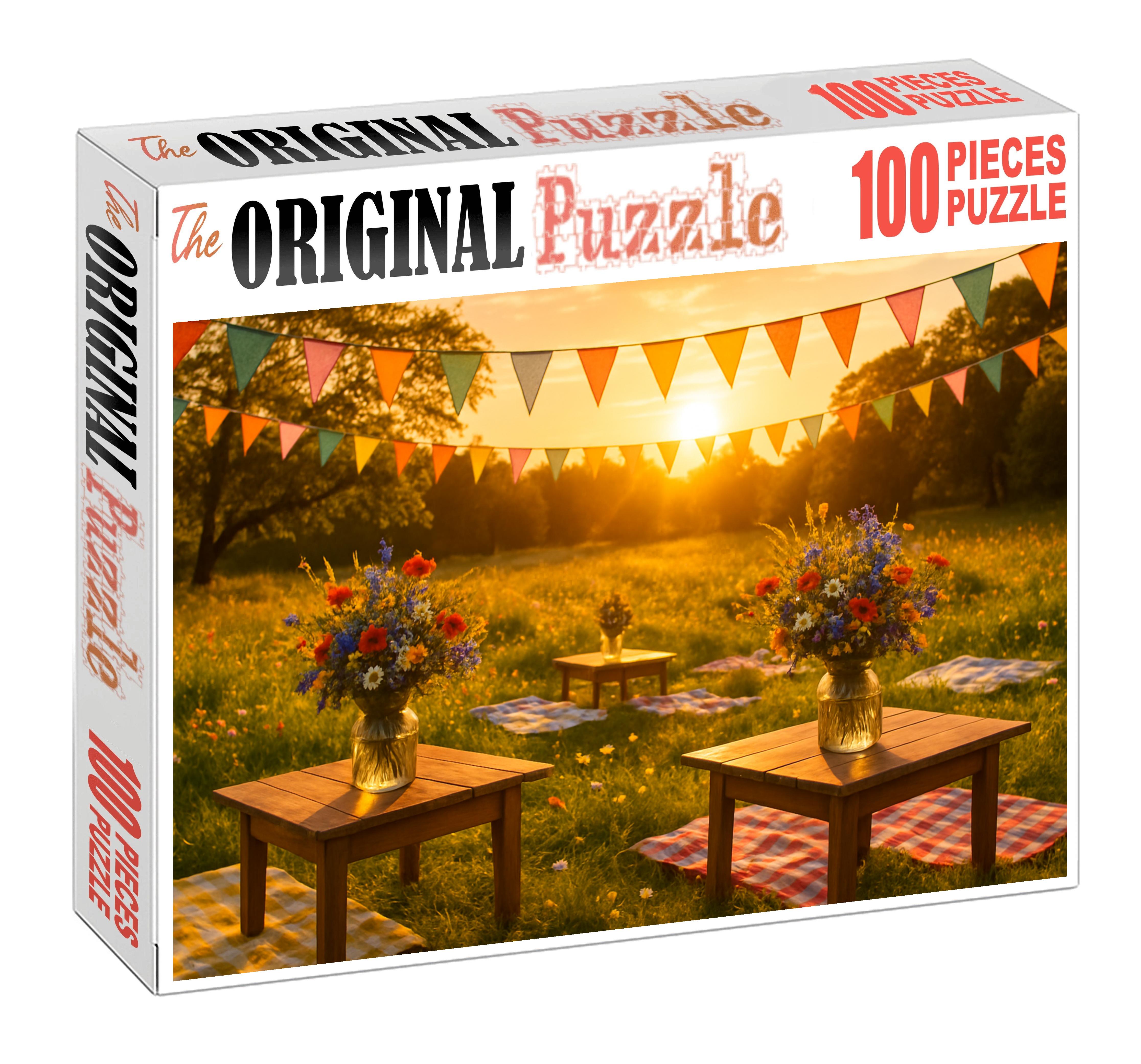 Sunset Meadow Festival Puzzle Fun