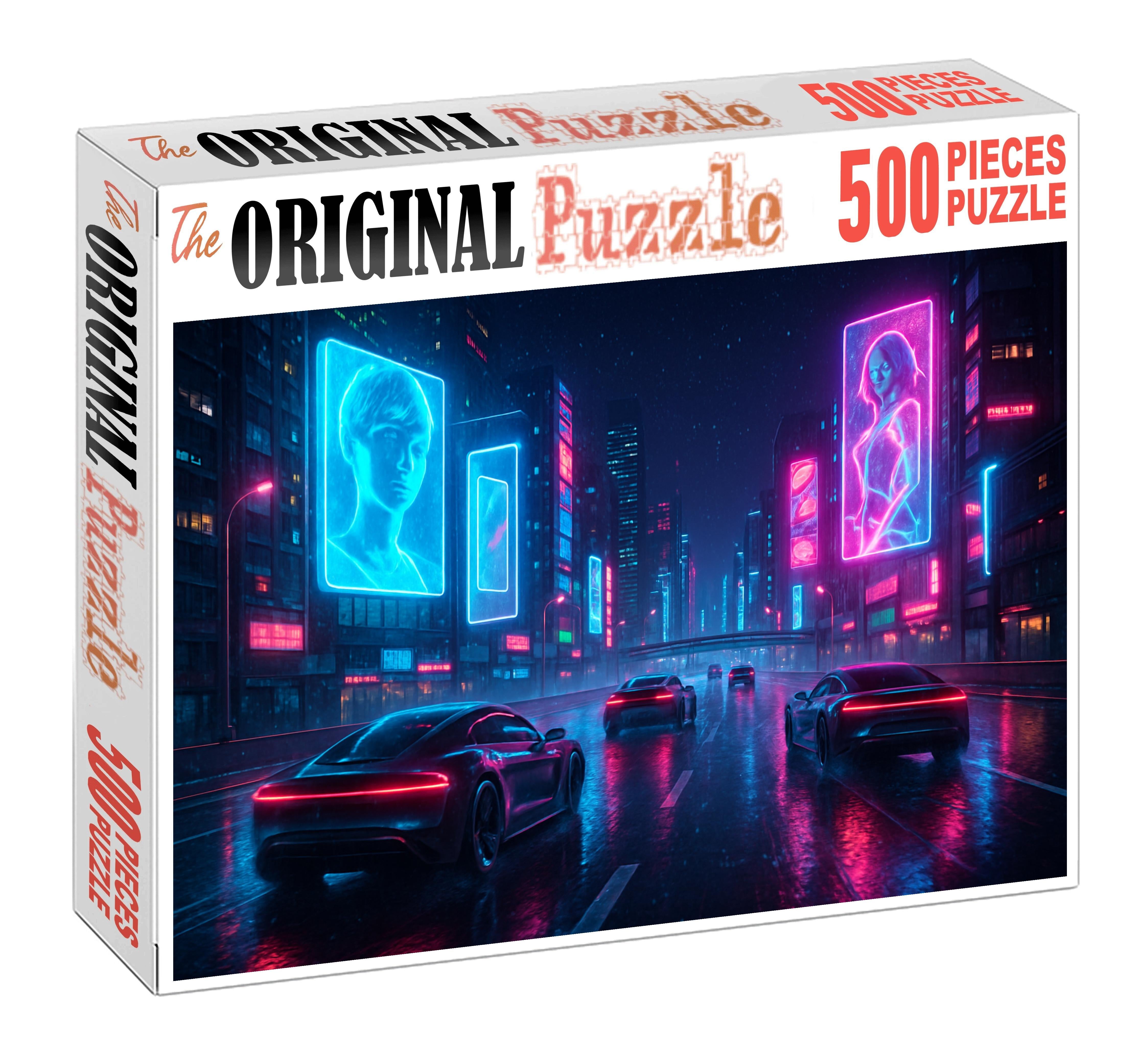 Synthwave Racing Neon Streets And High-octane Speed Unique Puzzle Design