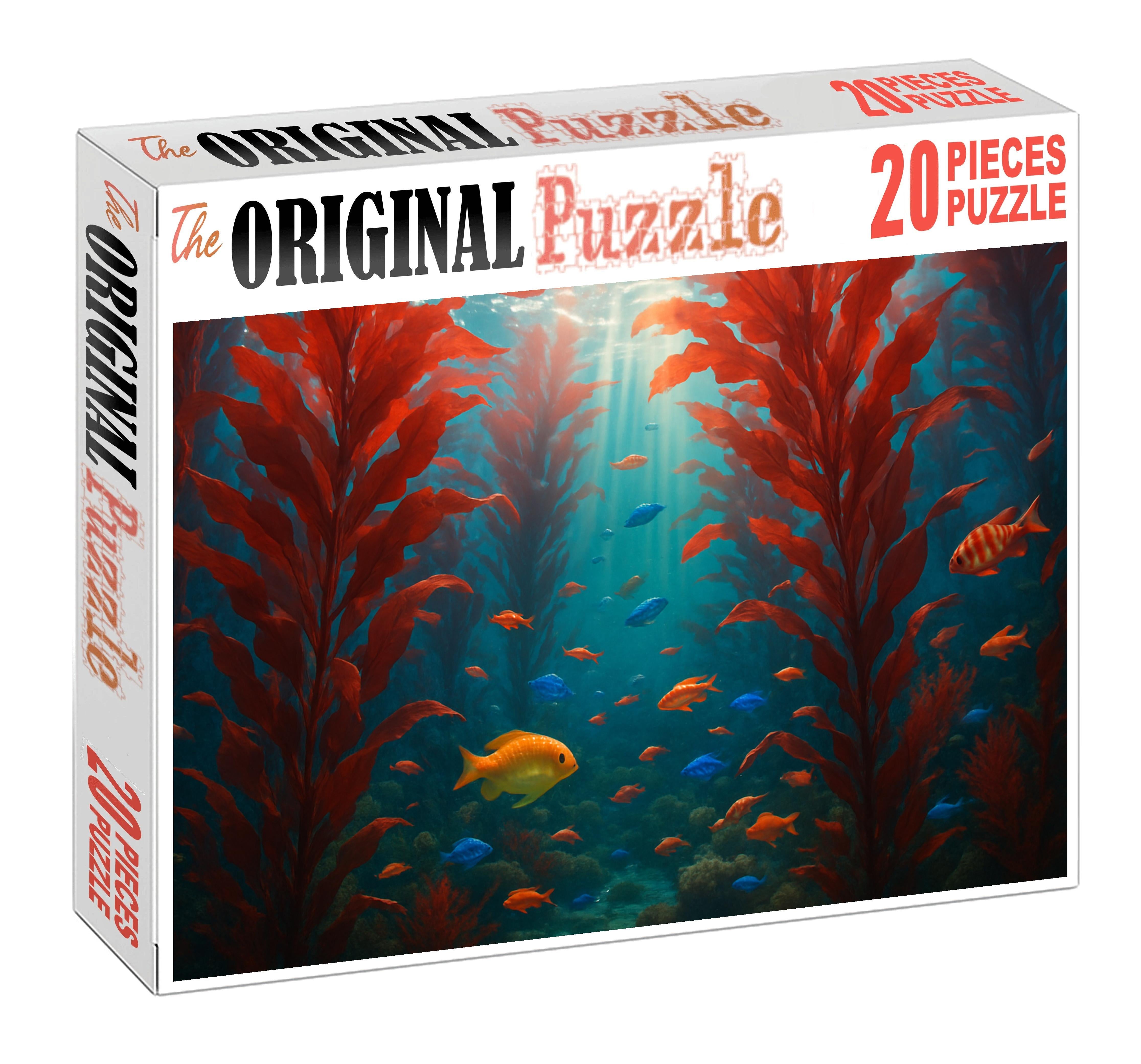 Crimson Kelp Canopy Custom Jigsaw Puzzle