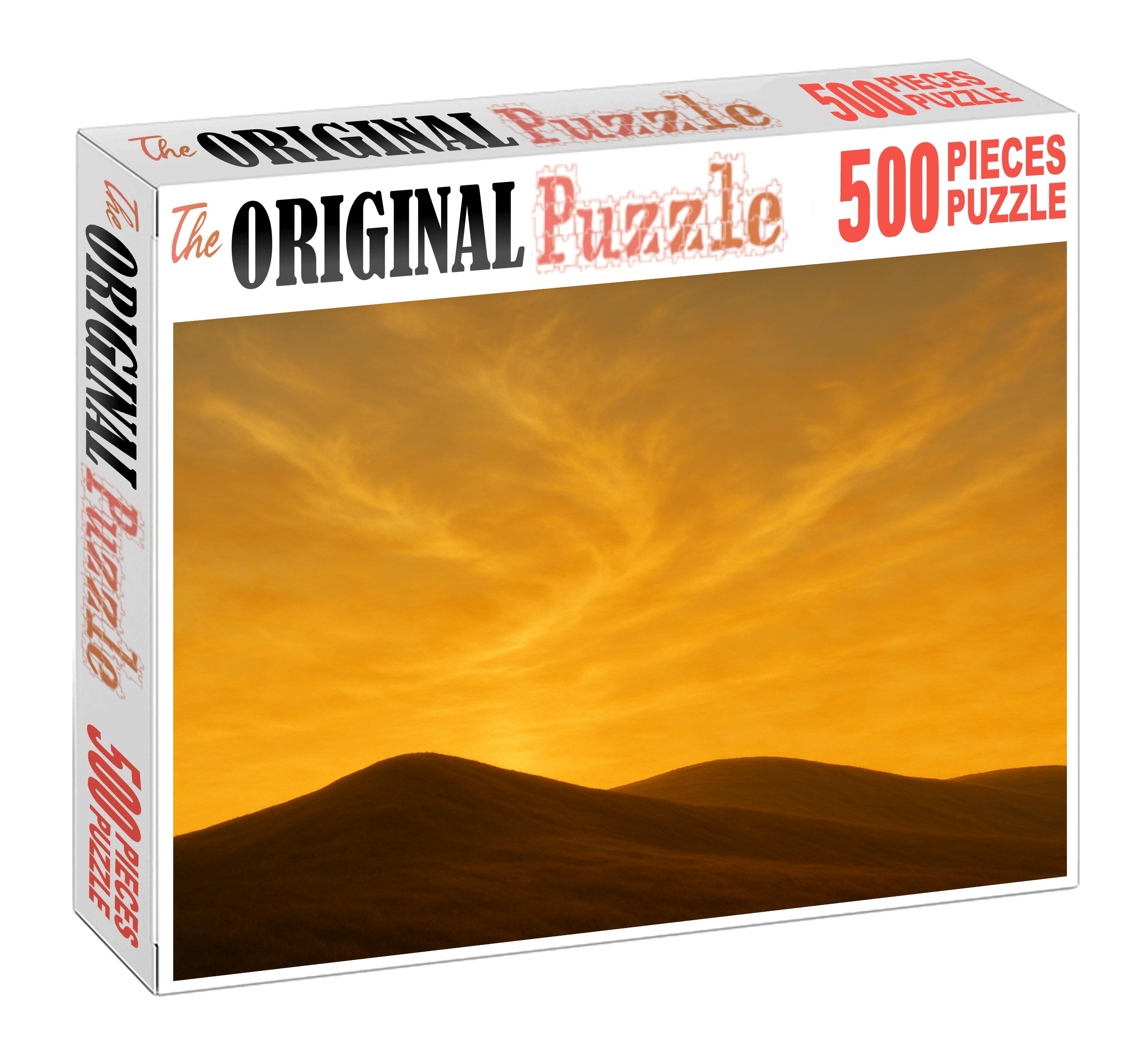 Golden Hour Ridge Line 200 Piece Puzzle