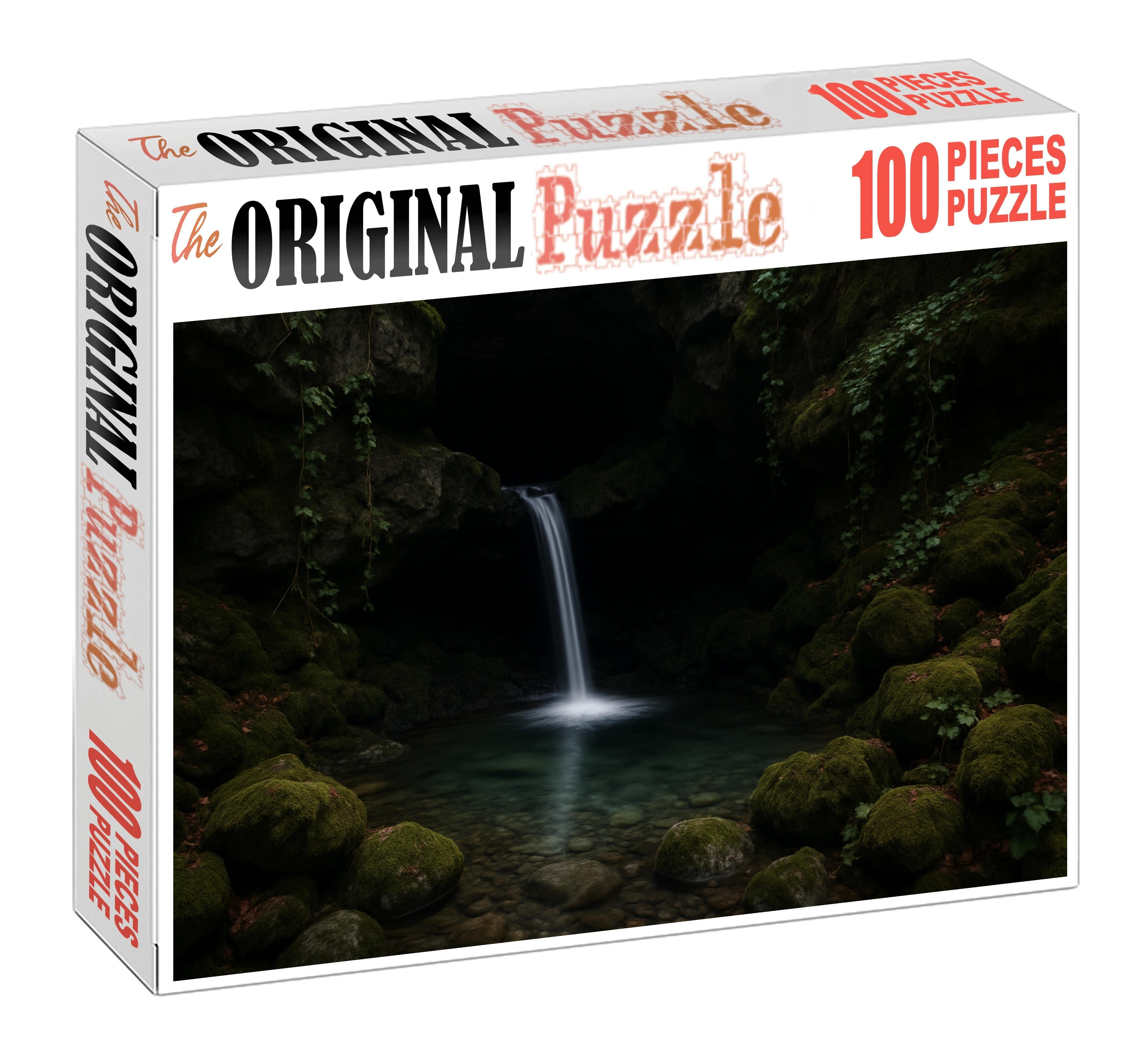 Silver Ribbon Grotto Custom Jigsaw Puzzle