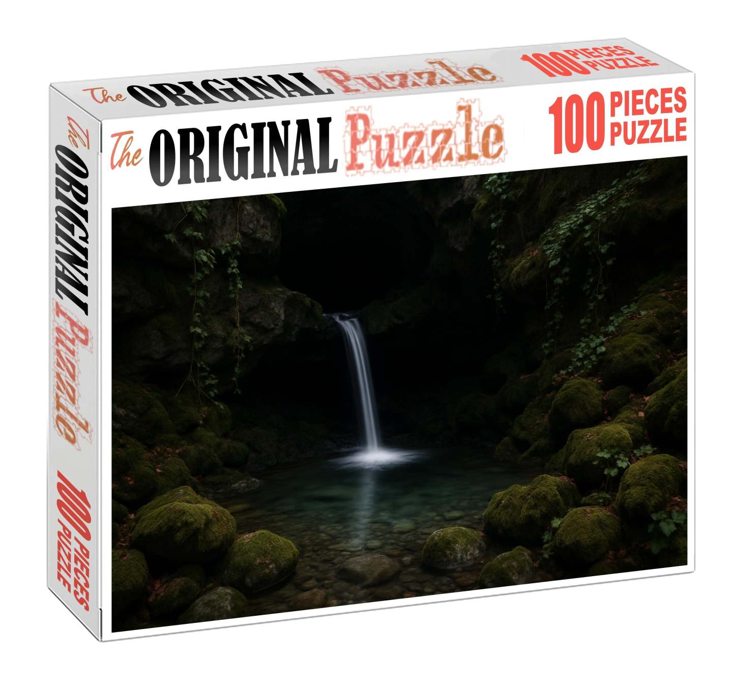 Silver Ribbon Grotto Custom Jigsaw Puzzle