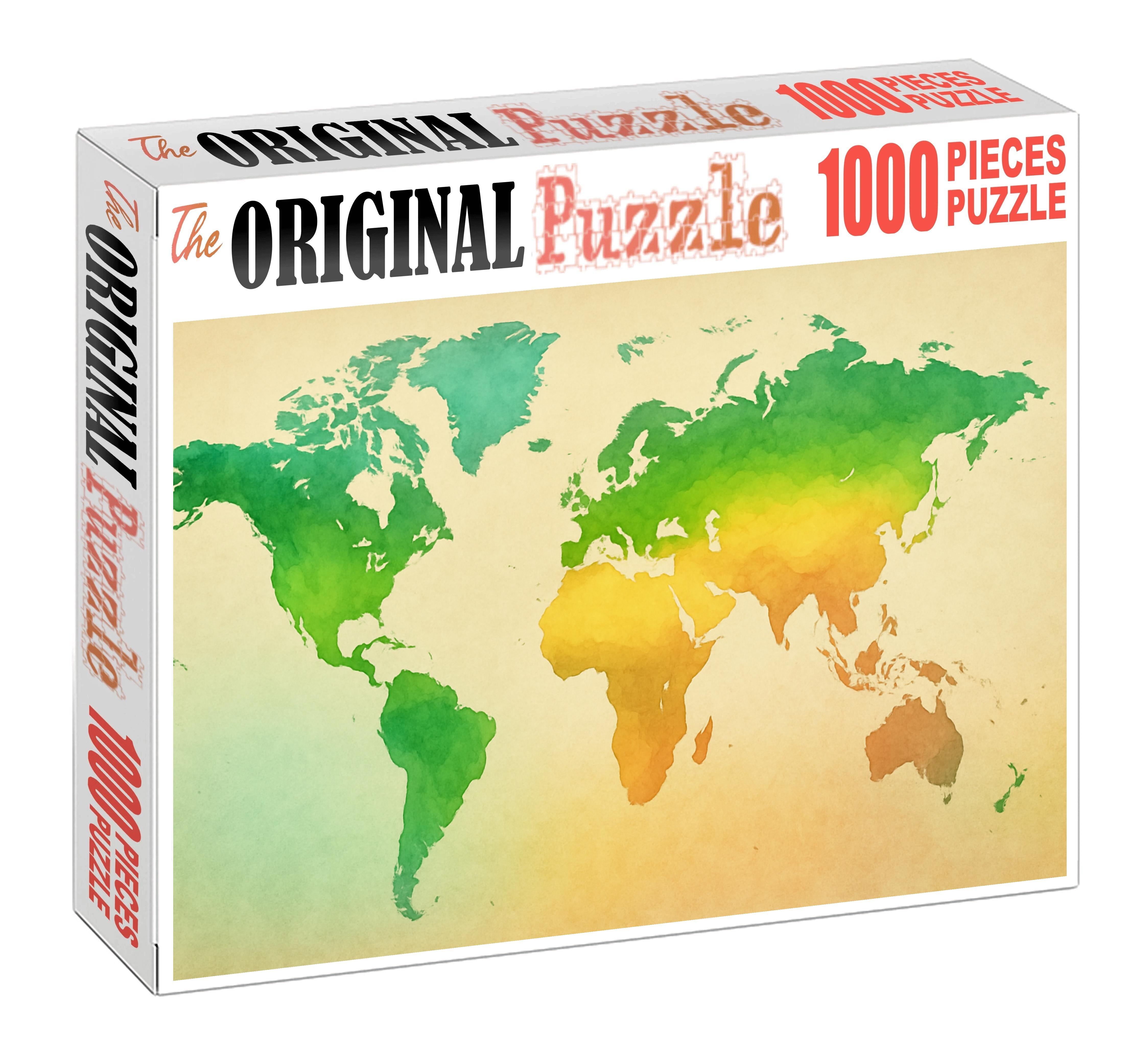 Gradient Biome Transition Map Puzzle For Adults