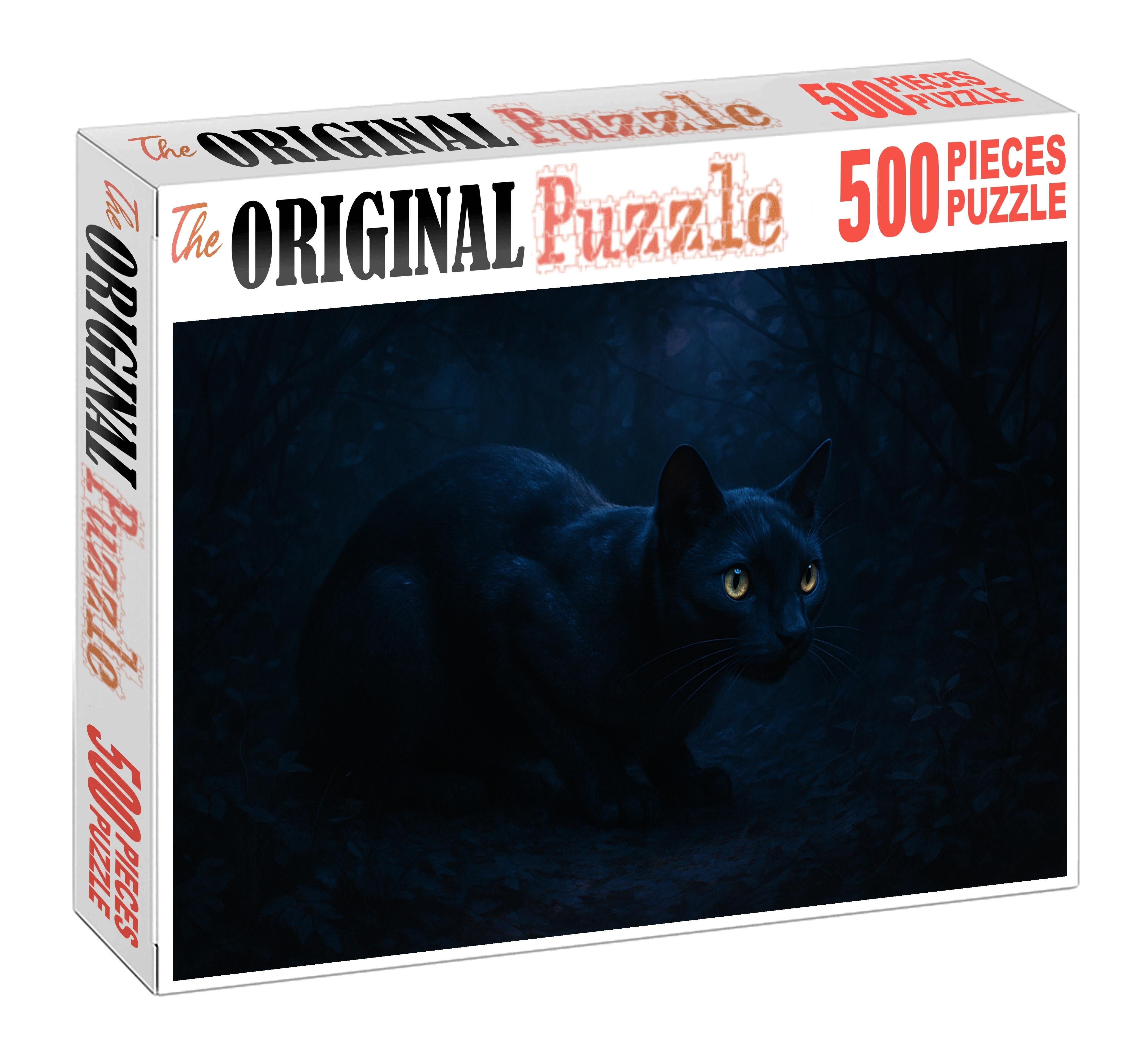 Glimmershade Prowler Stealthy Twilight Hunter With Chameleon Fur Large Format Puzzle