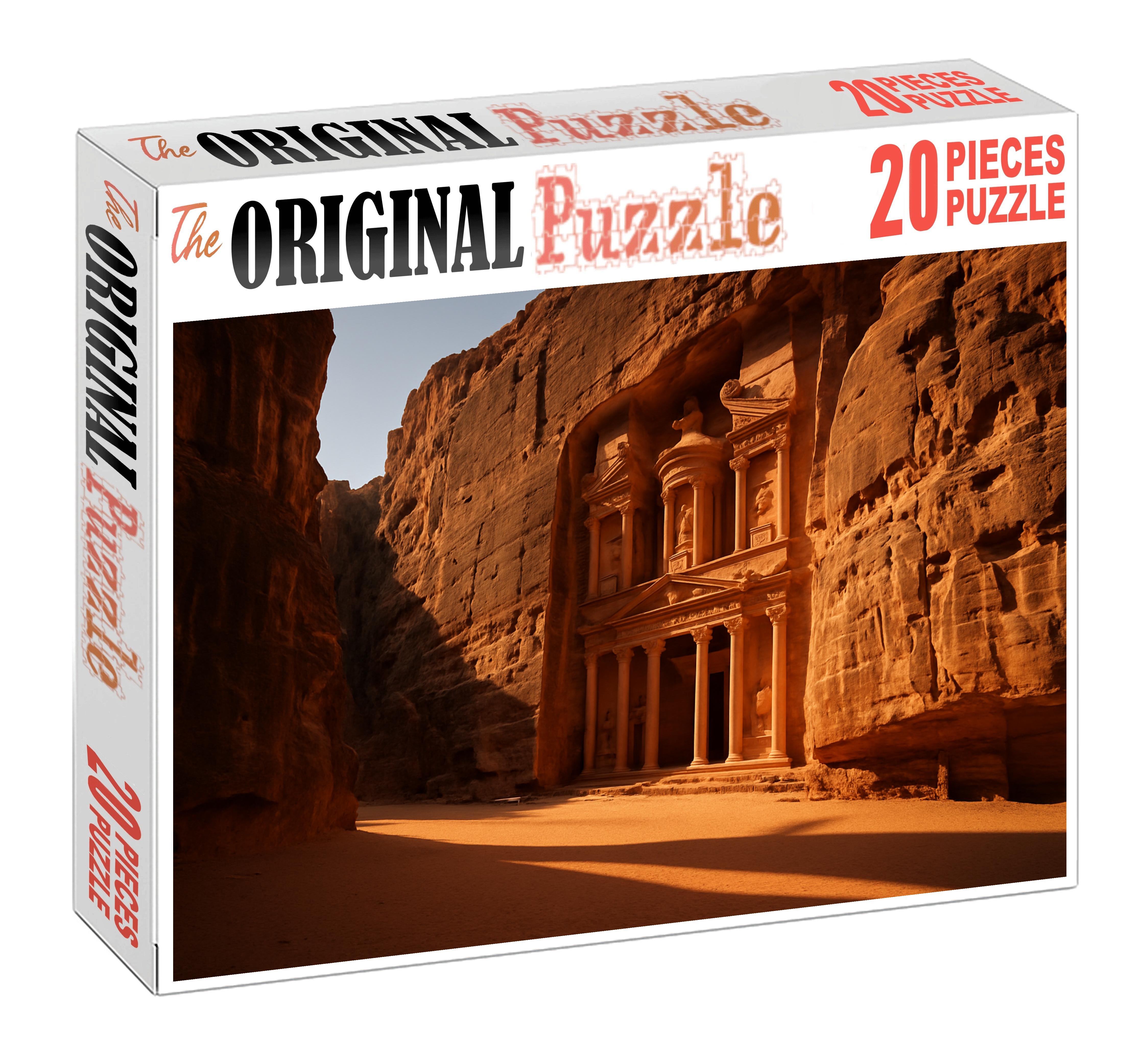 Petra Treasury Located In Wadi Musa Jordan Identified By 8215 Globally As A Marvel Of Rock-cut Architecture And Ancient Nabatean Culture Easy Puzzles