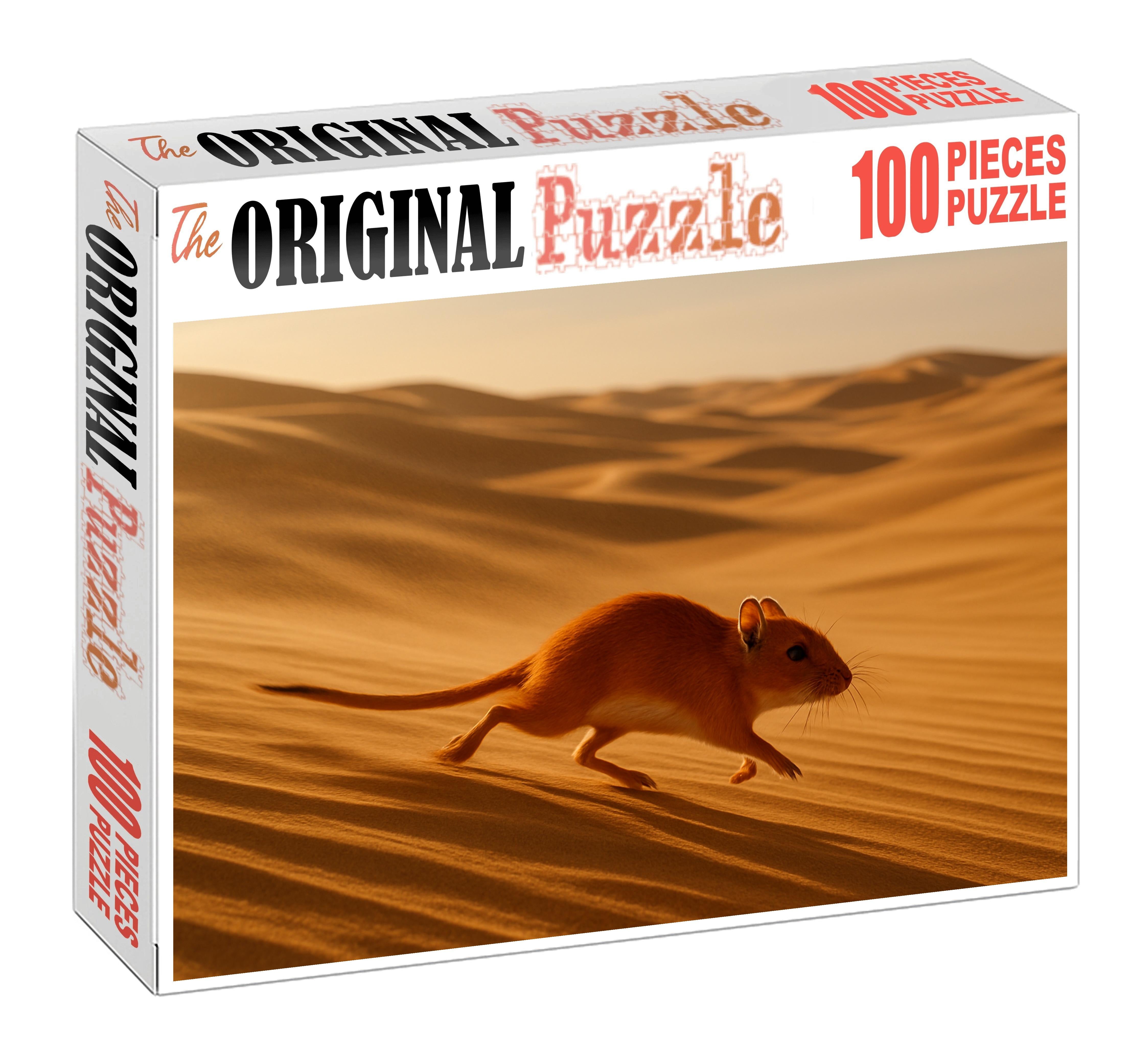 Vermilion Dust Runner Swift Desert Rodent With Streamlined Form And Burrowing Skills Premium Puzzle Pieces
