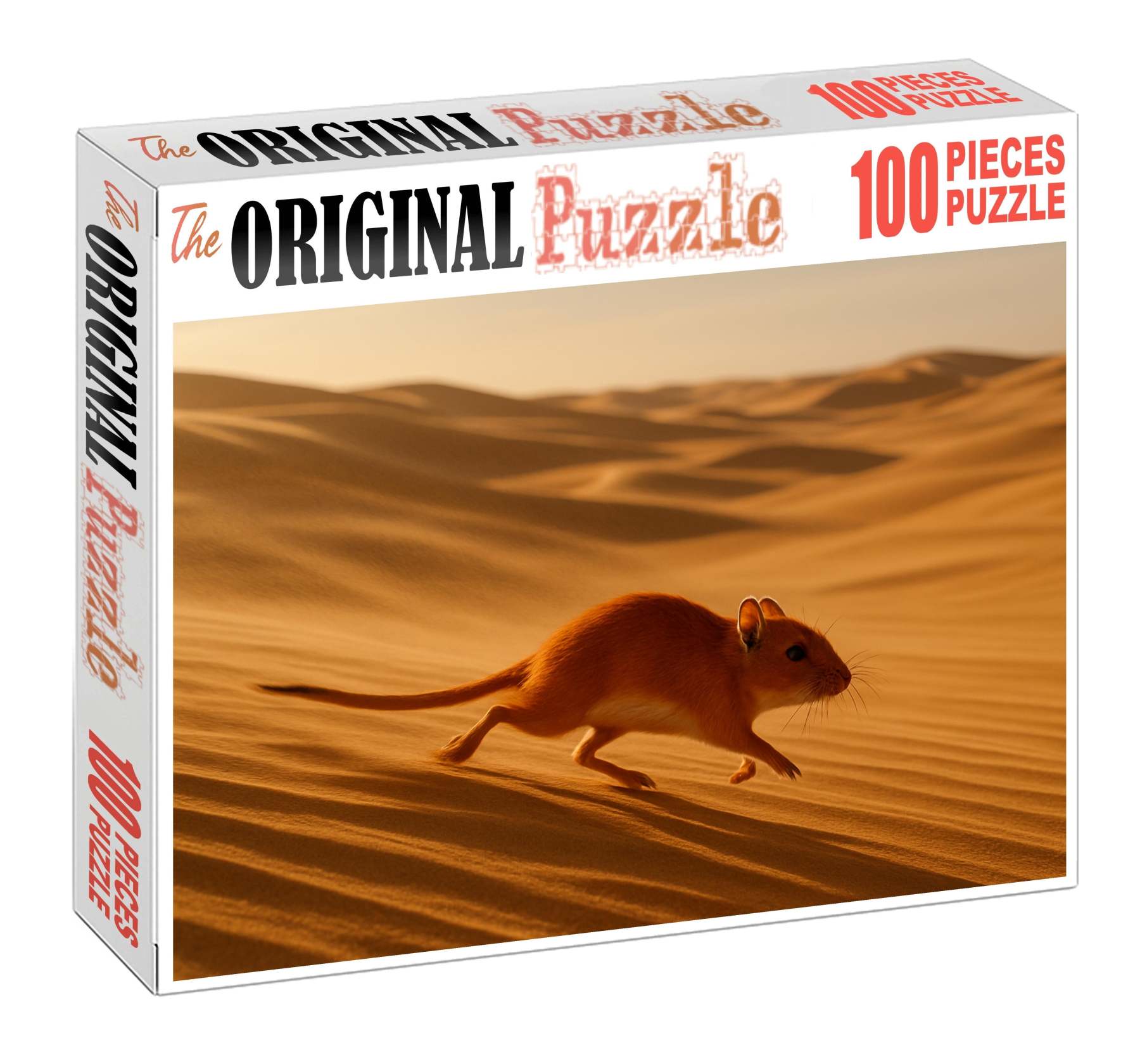 Vermilion Dust Runner Swift Desert Rodent With Streamlined Form And Burrowing Skills Premium Puzzle Pieces