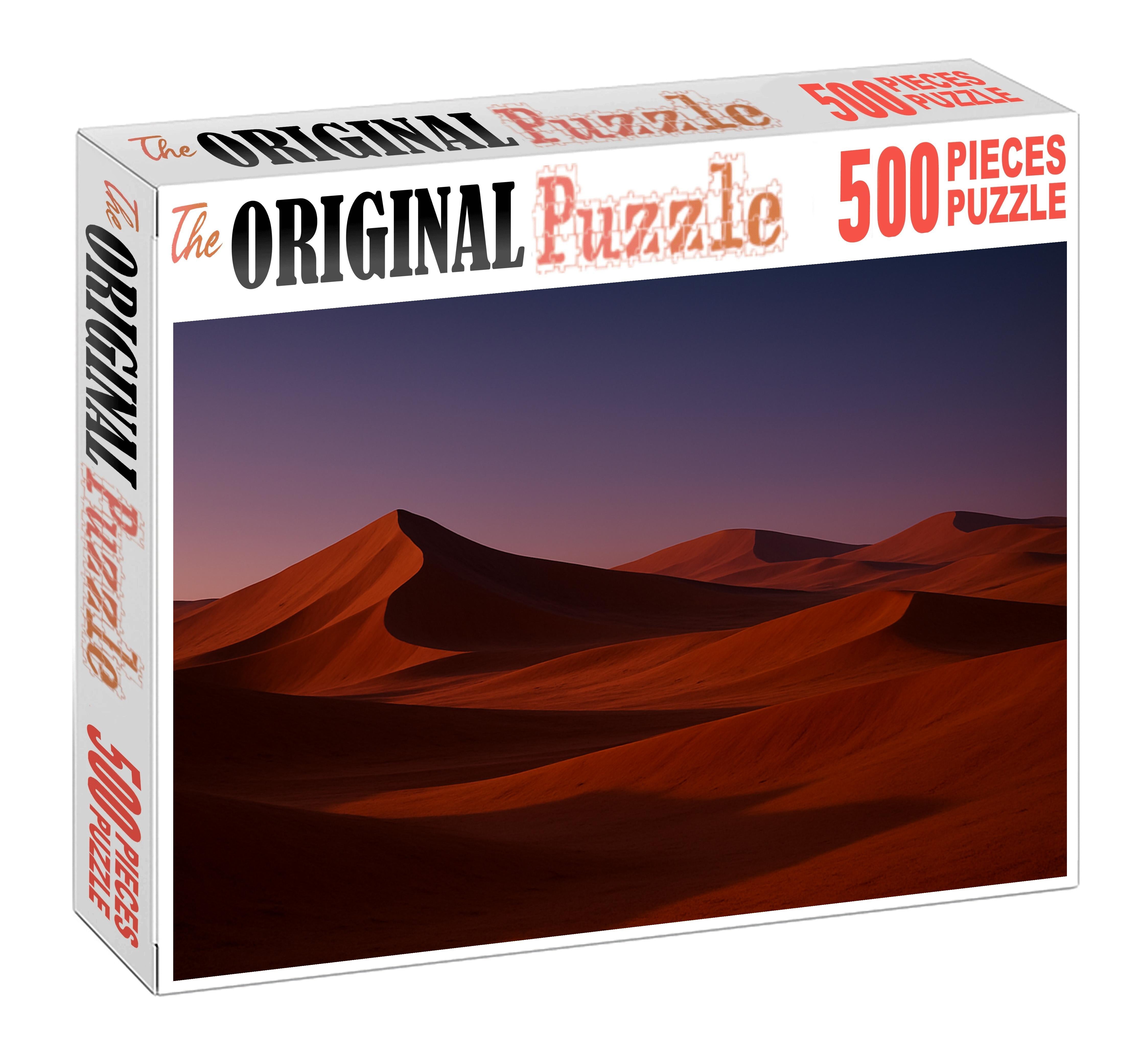 Dusky Shadow Basin Deep Sands In Evening Calm Premium Puzzle Pieces