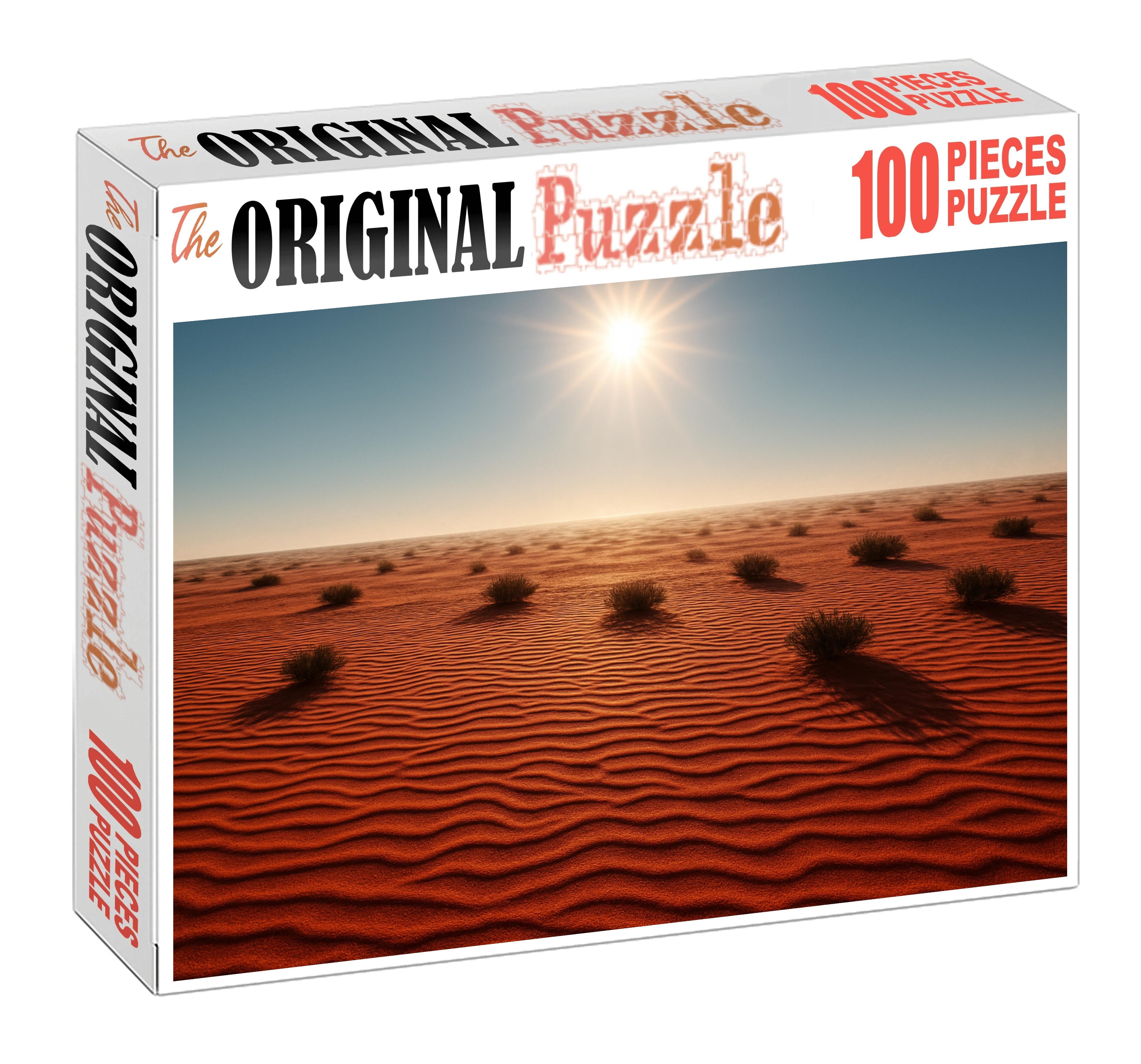 Crimson Ripple Flats Under Noons Heat Puzzle For Adults