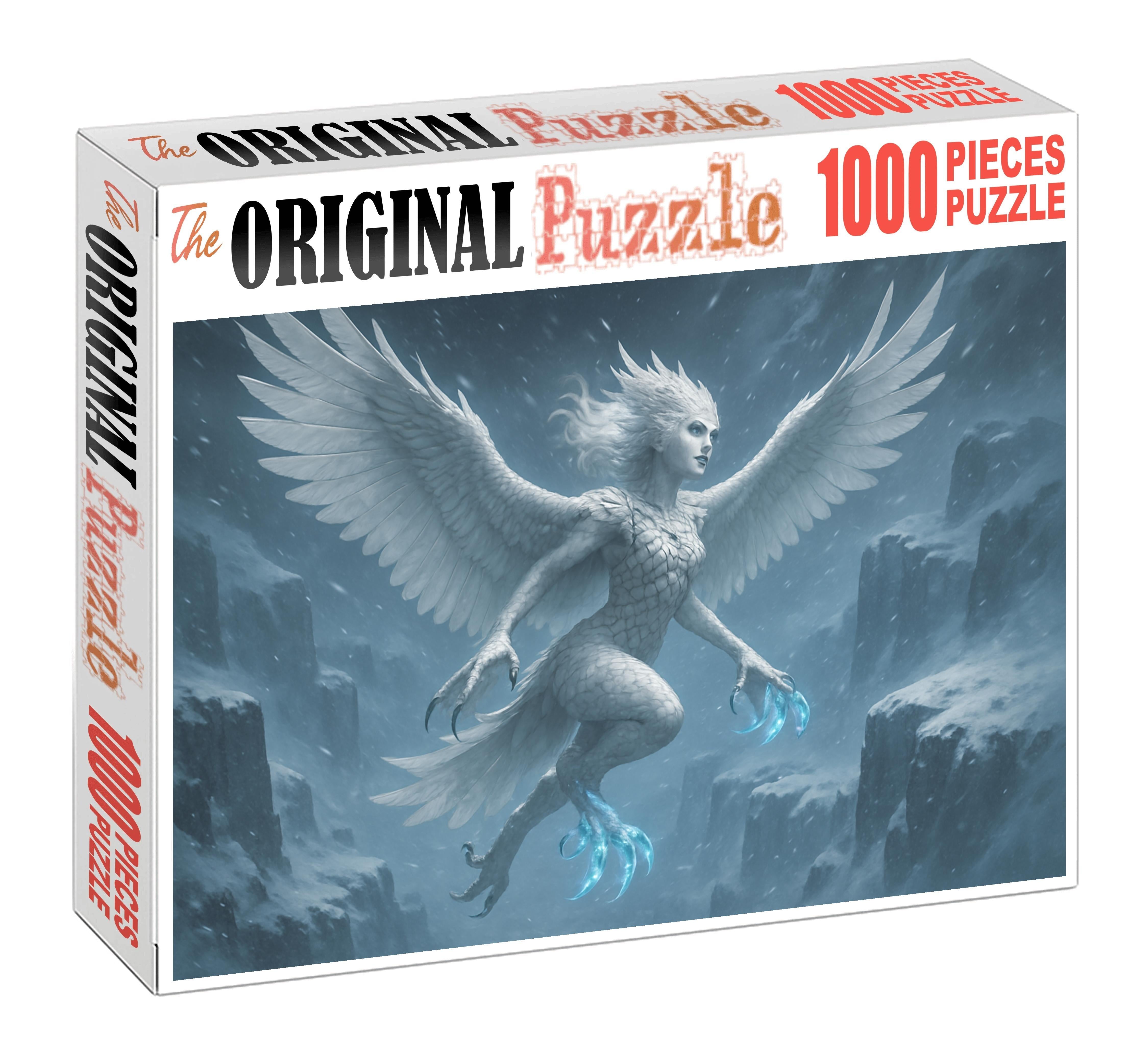 Frostveil Harpy Glacial Cliffside Flyer With Crystal Talons Challenging Puzzles