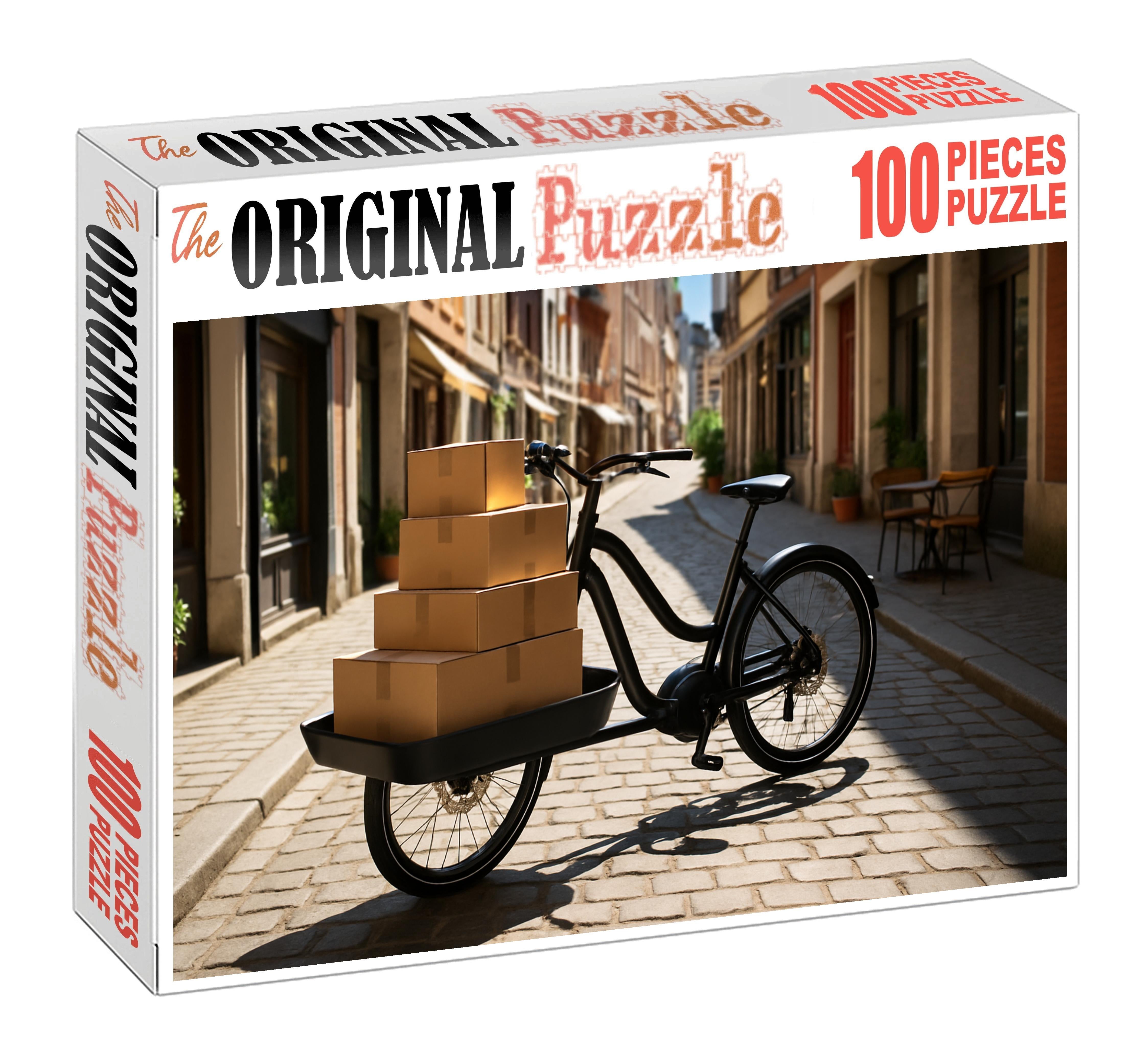 Lightweight Carbon Fiber Cargo Bicycle 100 Piece Puzzle