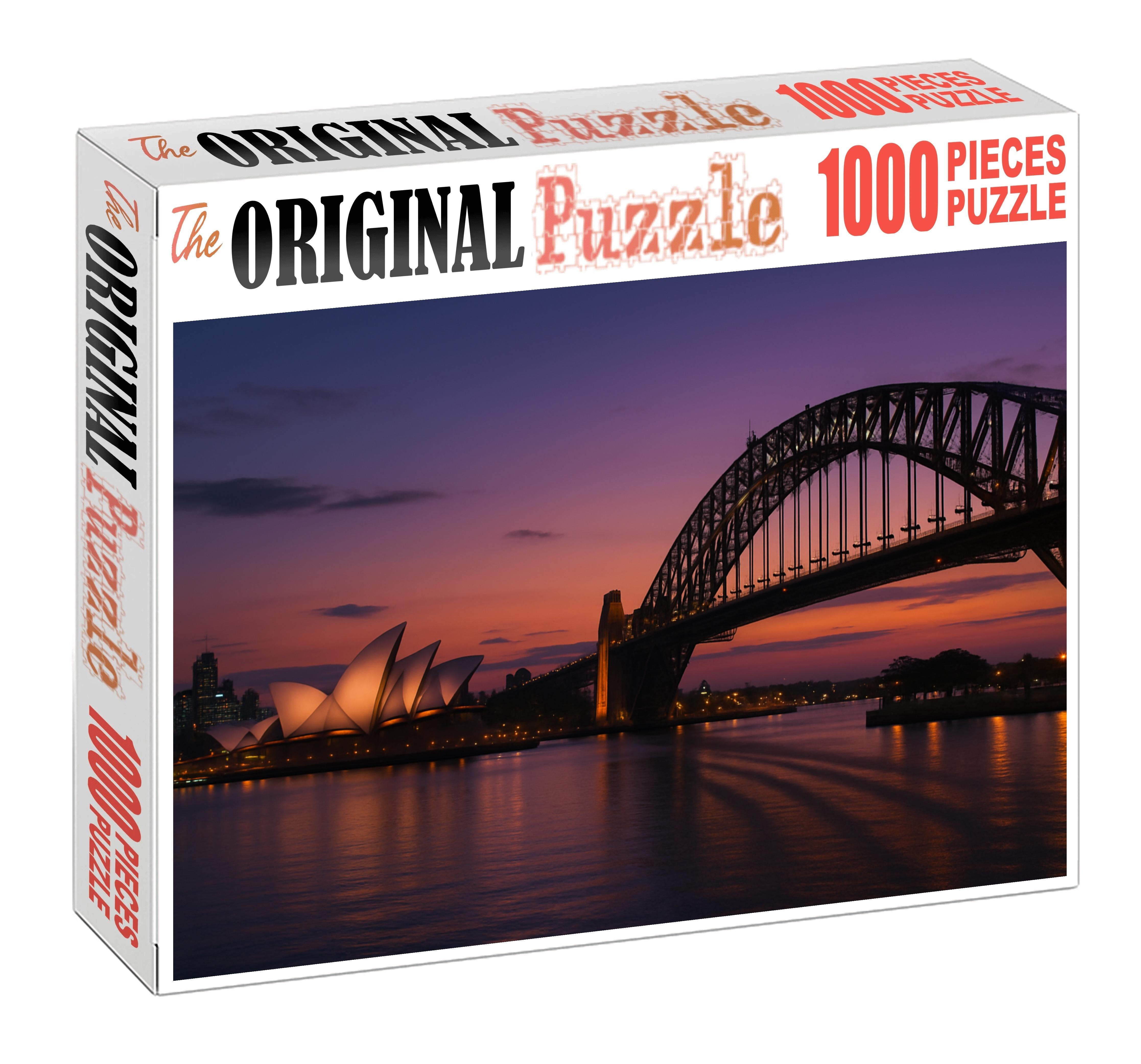 Sydney Harbour Skyline Iconic Waterfront With Opera House And Harbour Bridge Puzzle For Adults