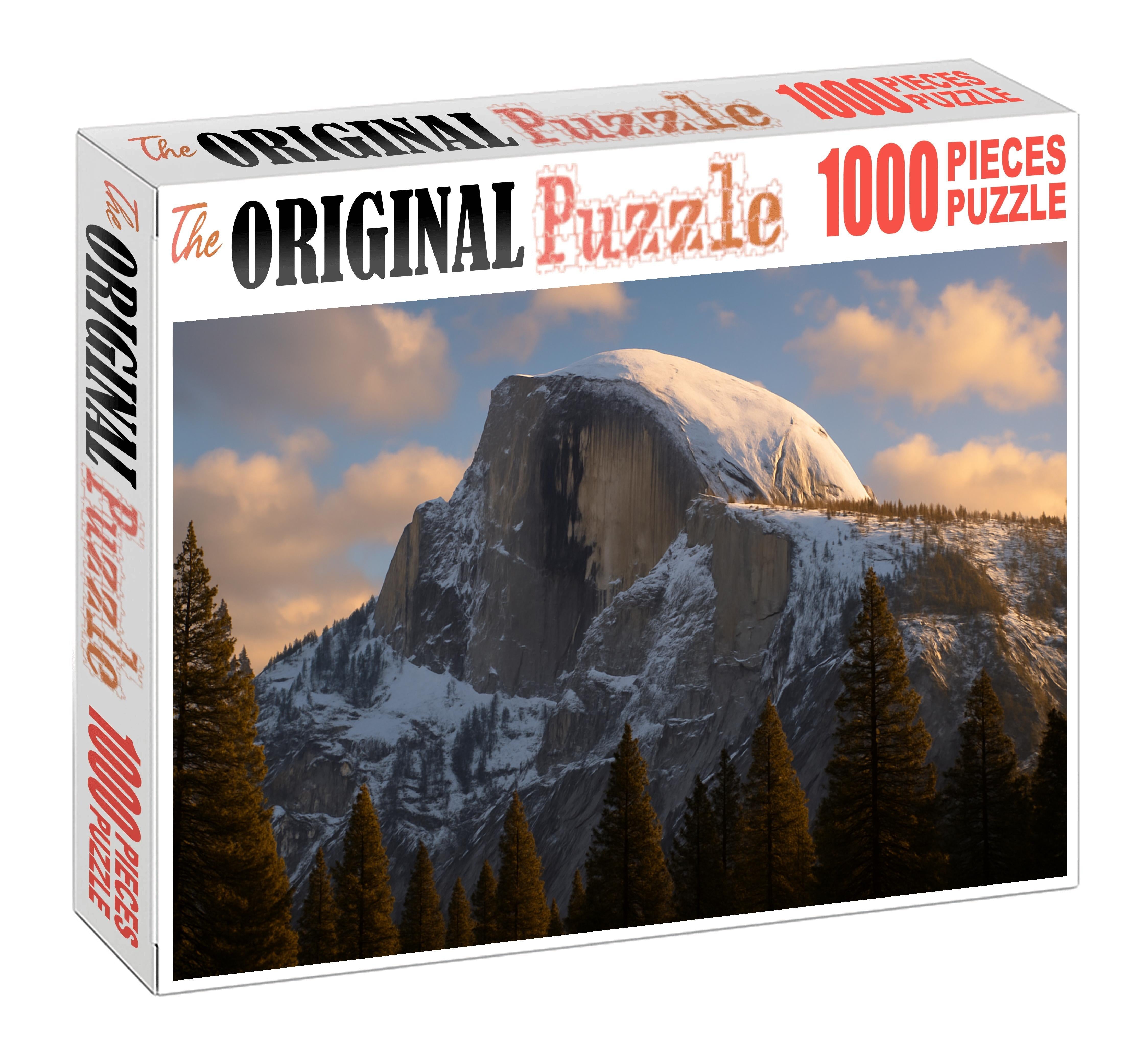 Snow-clad Dome Above The Alpine Forest Mini Puzzle