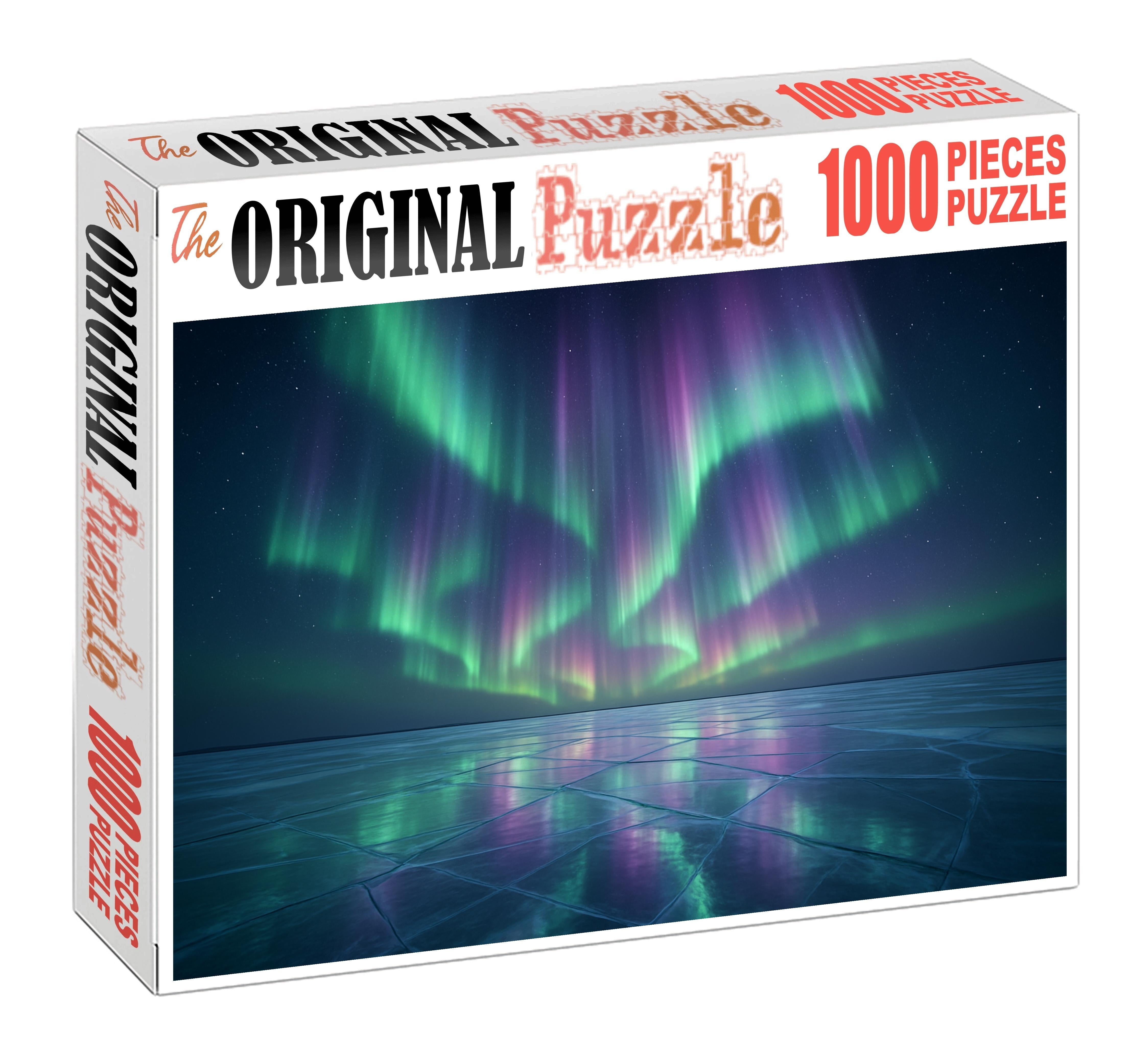 Auroral Glow Over Frozen Exoplanet Puzzle Challenge