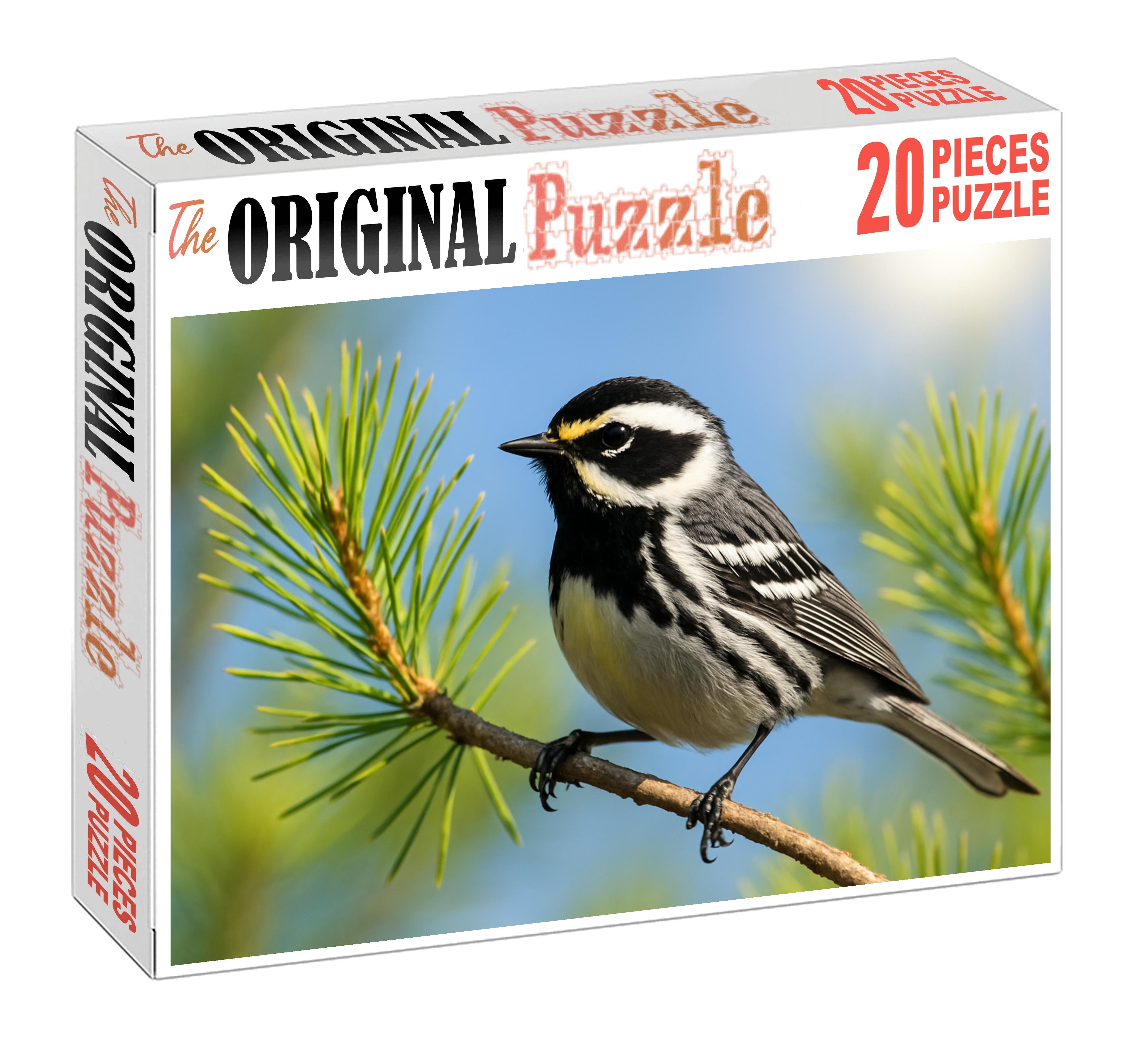 Black-throated Gray Warbler Melodic Forest Gem Puzzle Fun