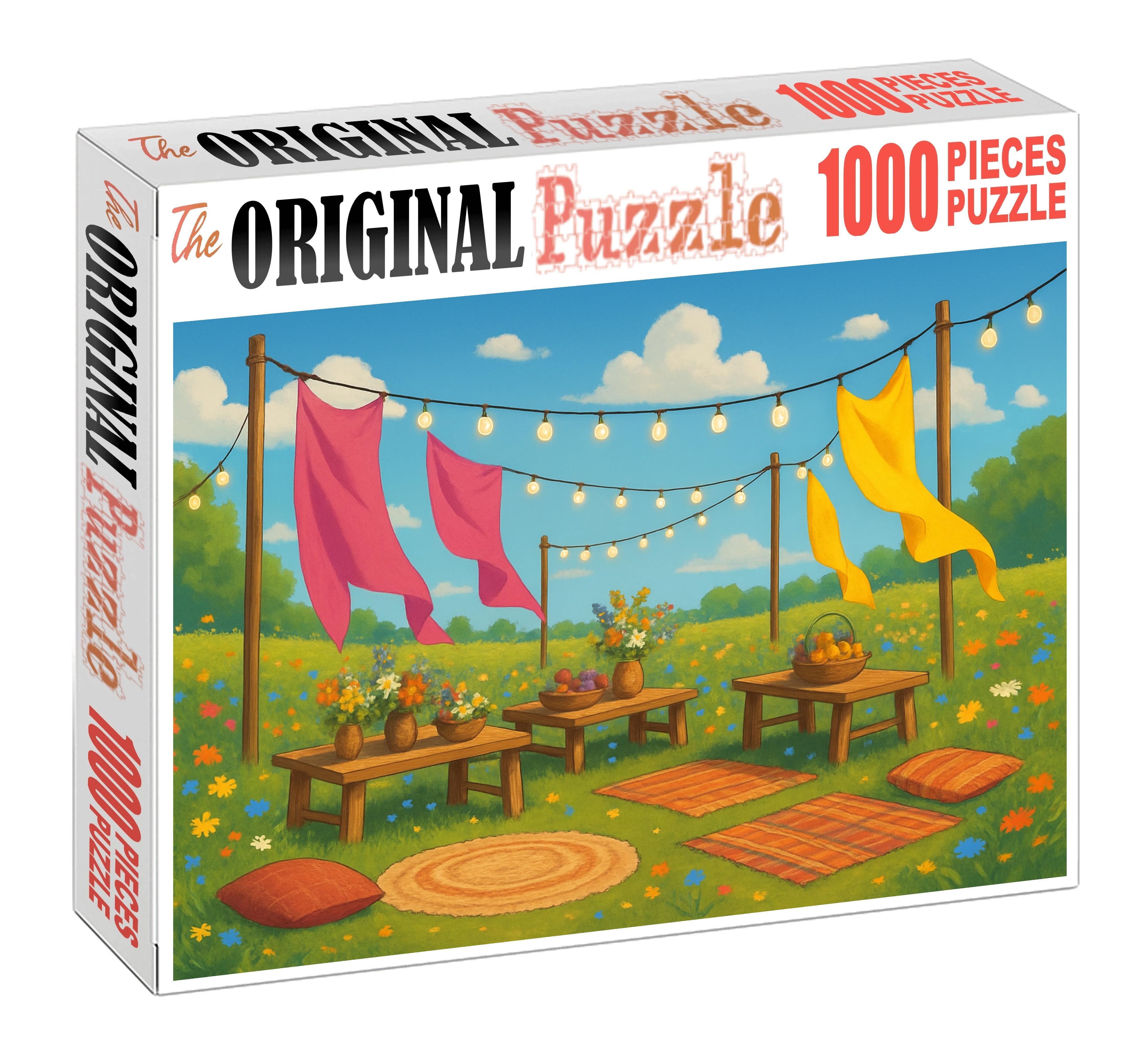Vibrant Meadow Fiesta Premium Puzzle Pieces