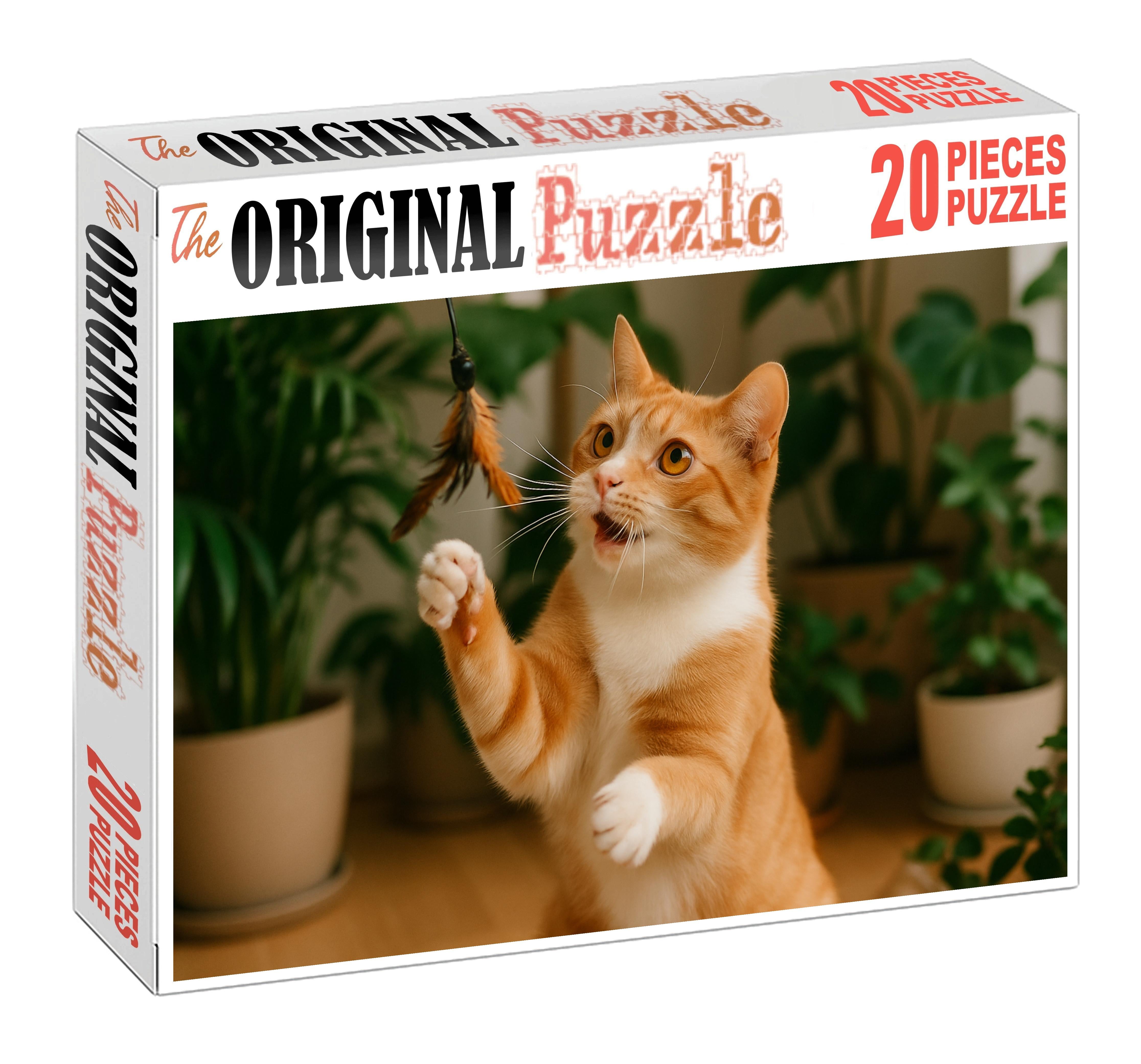 Amber Tide Soft Orange And Cream Bi-color Shorthaired With Cheerful Spirit 200 Piece Puzzle