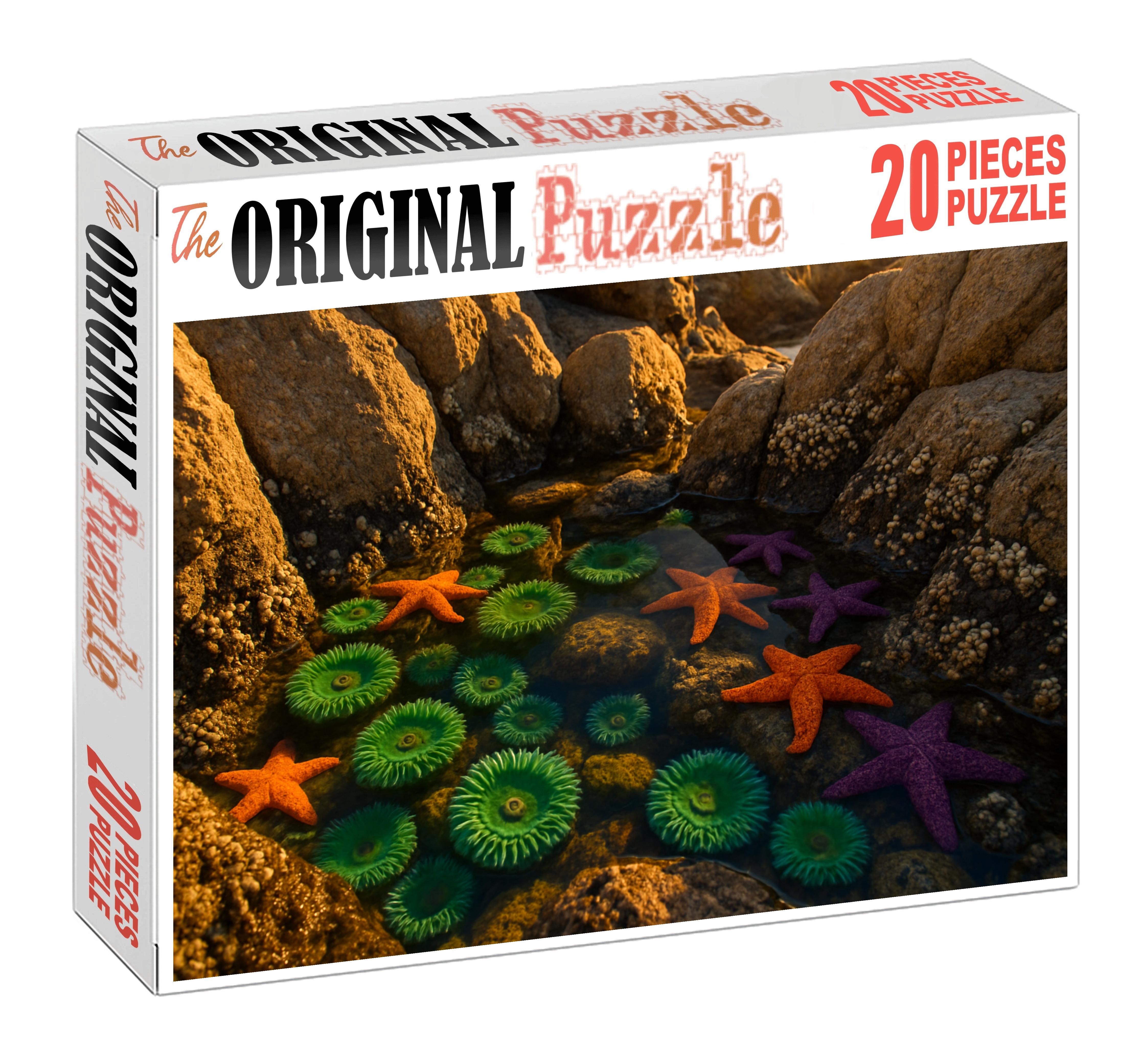 Tidal Granite Pools Rocky Basins Vibrant With Intertidal Life Premium Puzzle Pieces