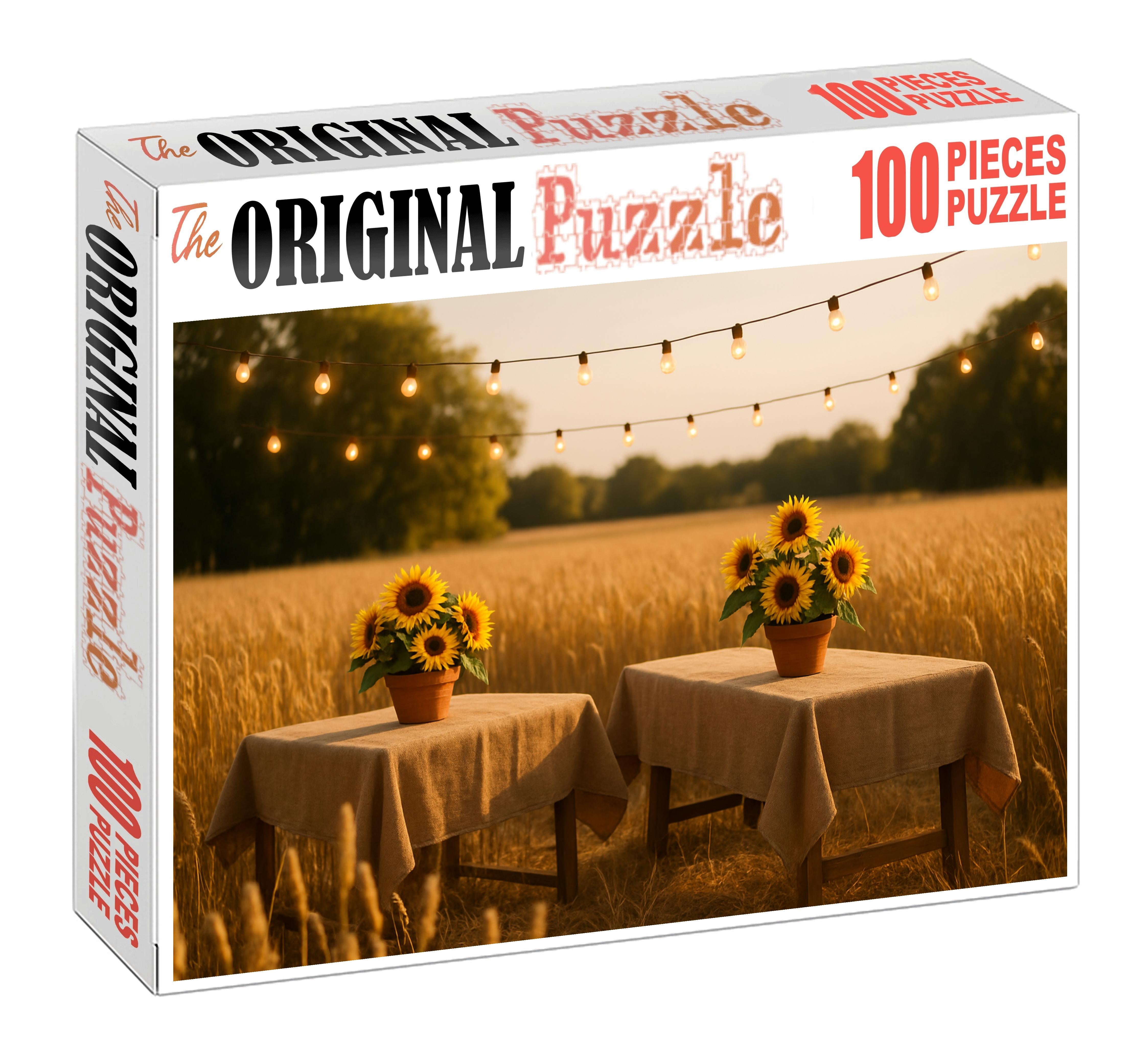 Golden Wheat Reverie Sunlit Fields And Rustic Accents Puzzle Fun