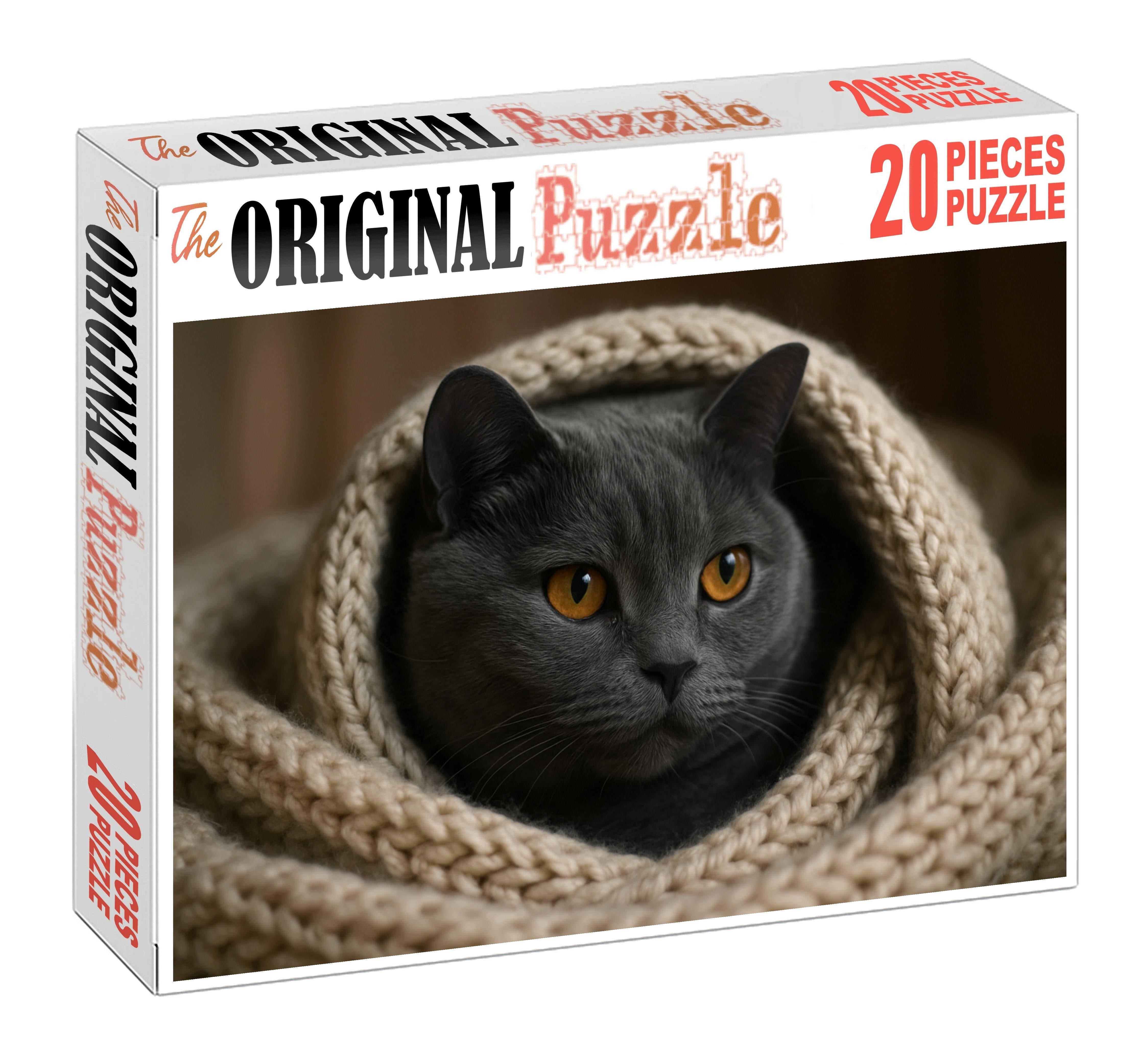 Smoky Blue Scottish Fold Puzzle Collection